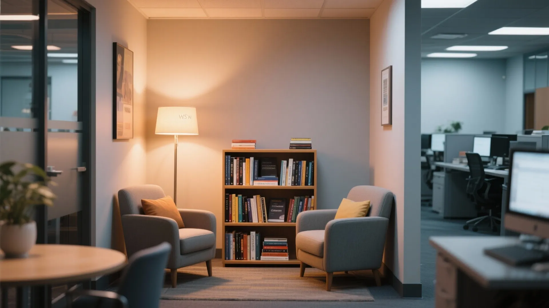 7. Quiet reading nook