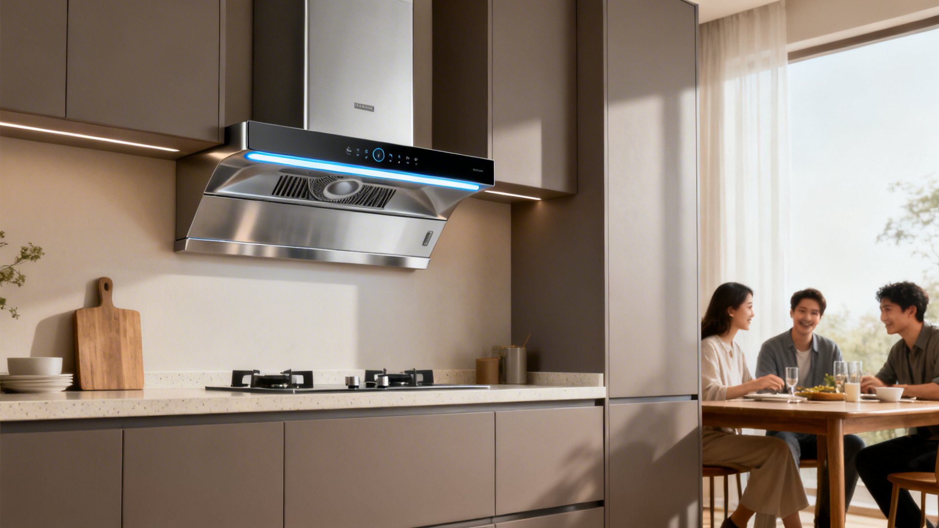 Small Kitchen Smoke? Chimney Modern Design in Kitchen Fix