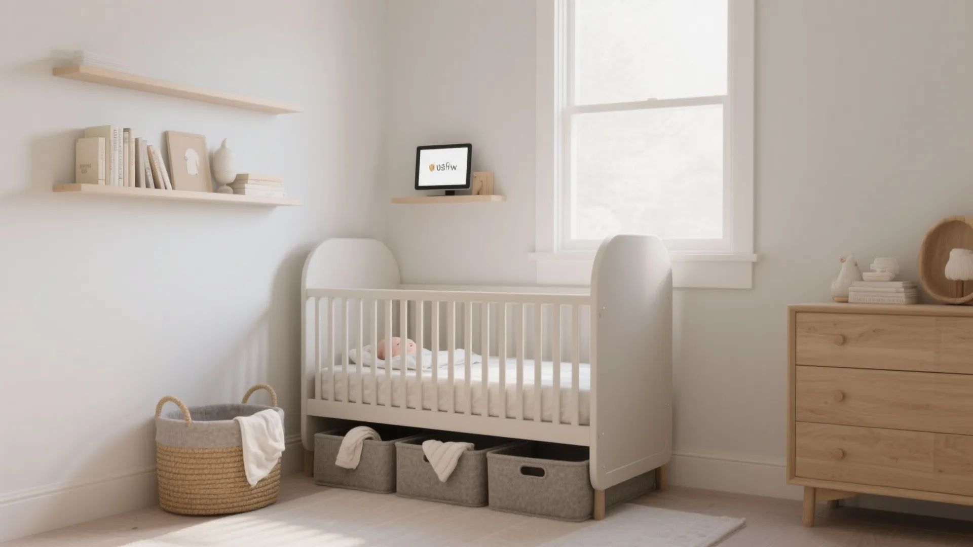 Vertical + Under-Crib Storage That Stays Whisper-Quiet