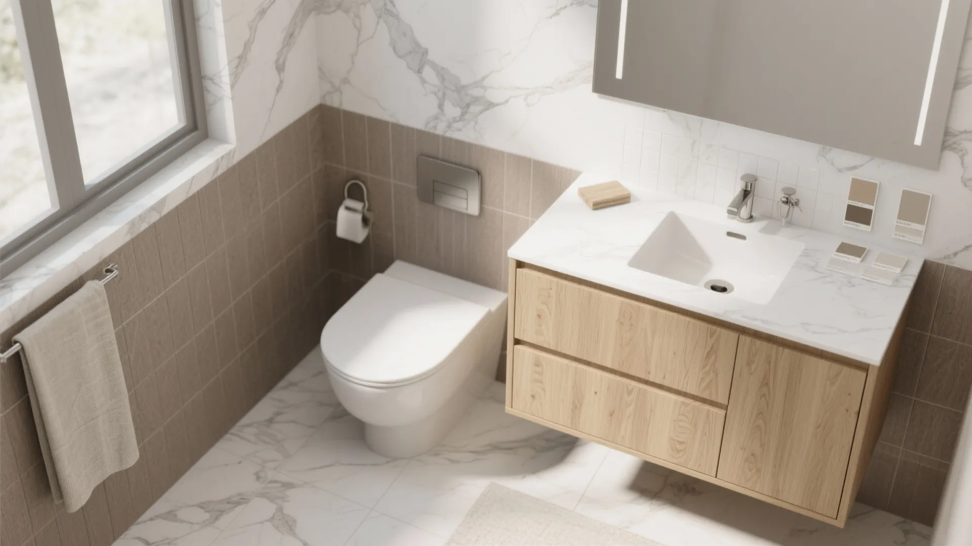 Quiet Textures: Stone, Linen, and Wood-Look Prints