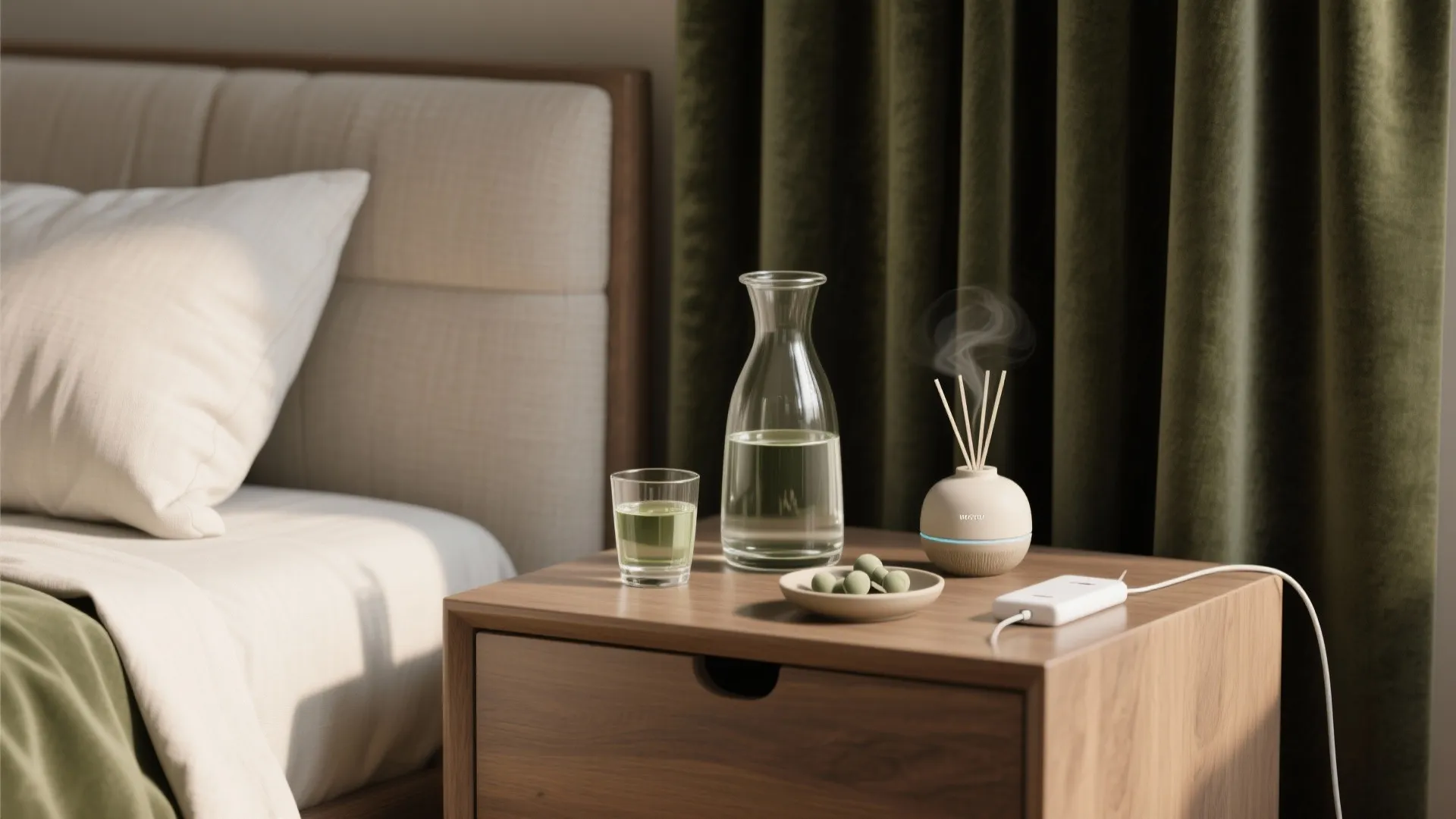 Acoustic comfort, scent, and privacy touches