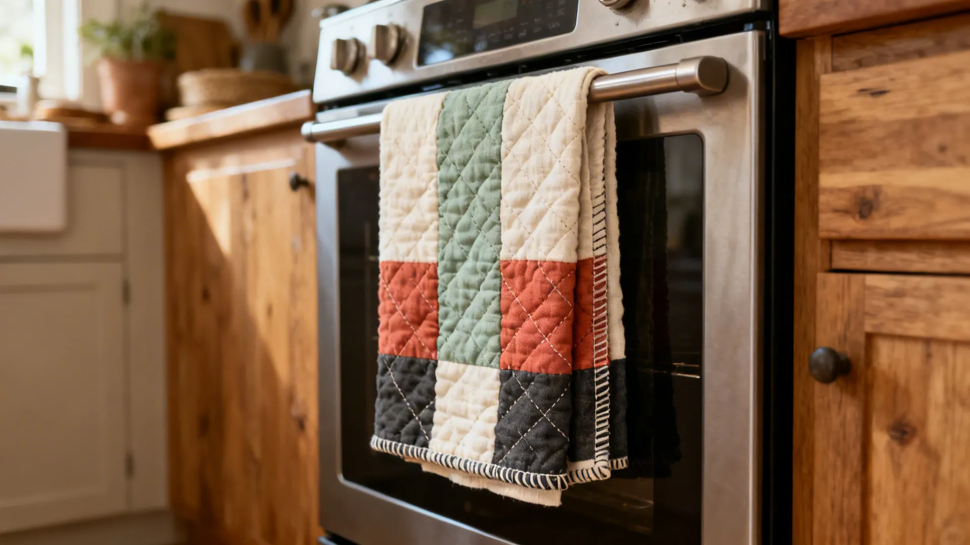 Idea 5: Quilted Upcycled Towels from Fabric Remnants