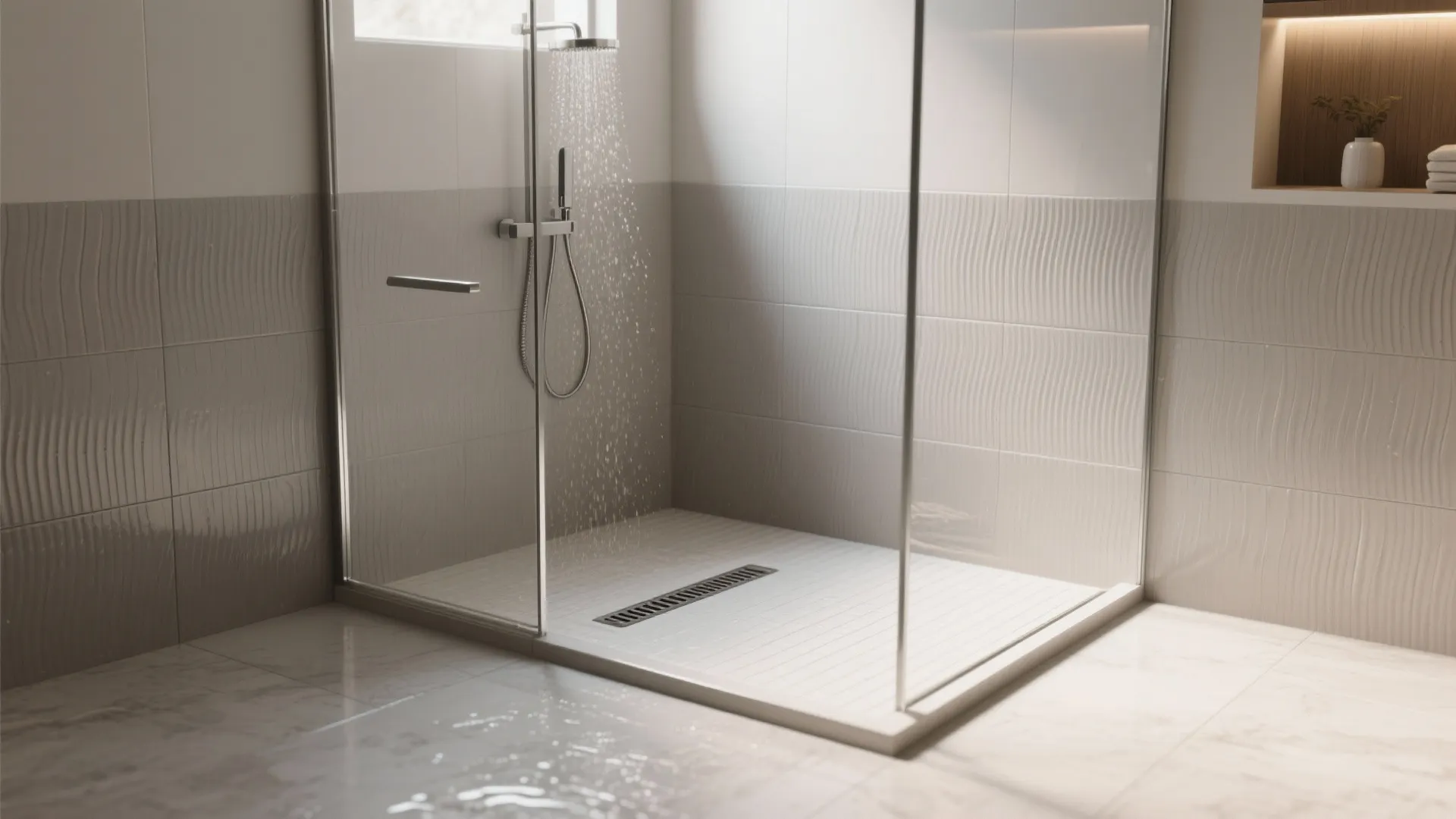 Textured Porcelain with R11 Grip in Wet Zones