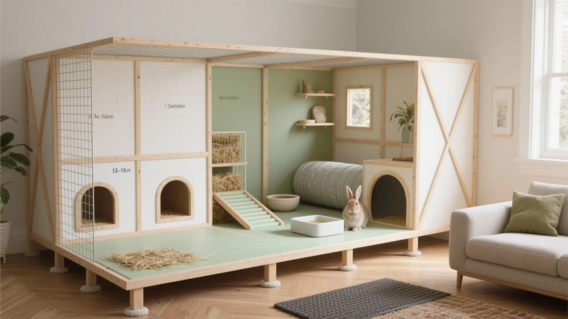 DIY Rabbit House: Creative Ideas for a Cozy Bunny Home: 1 Minute to a Pet-Friendly Haven—Fast-Track Guide to Building a DIY Rabbit House