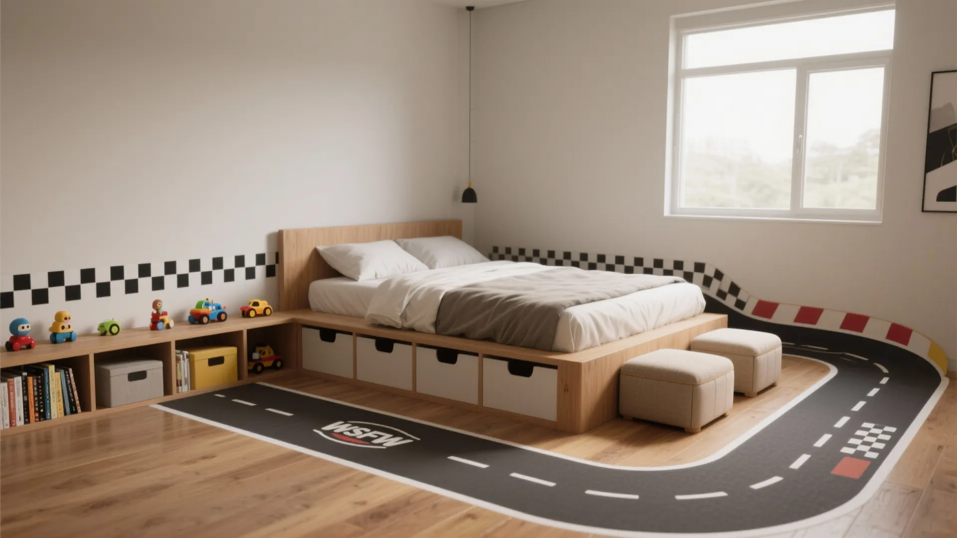 1. Race-Track Bed Layout