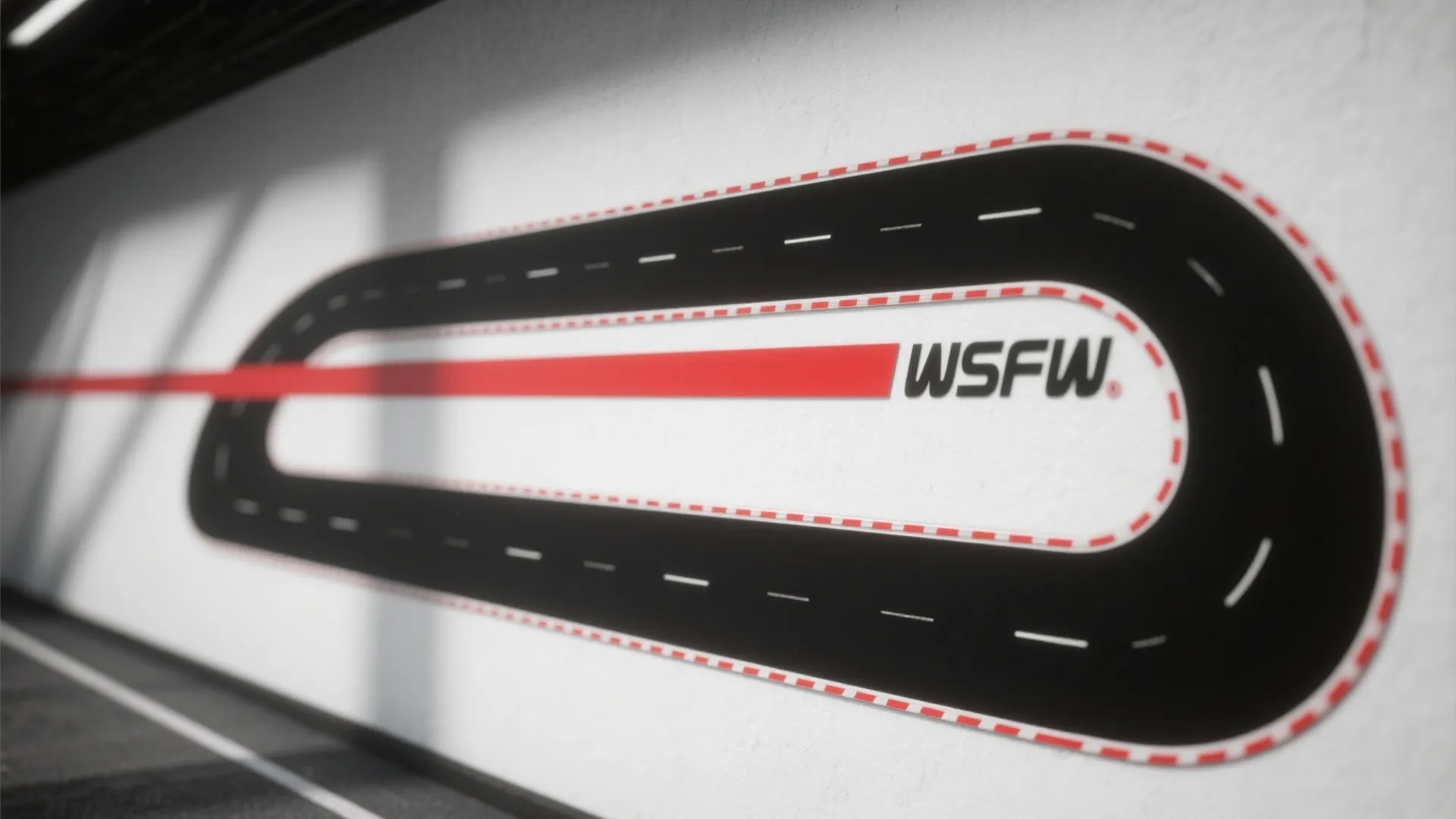 1. Race-Track Wall Mural