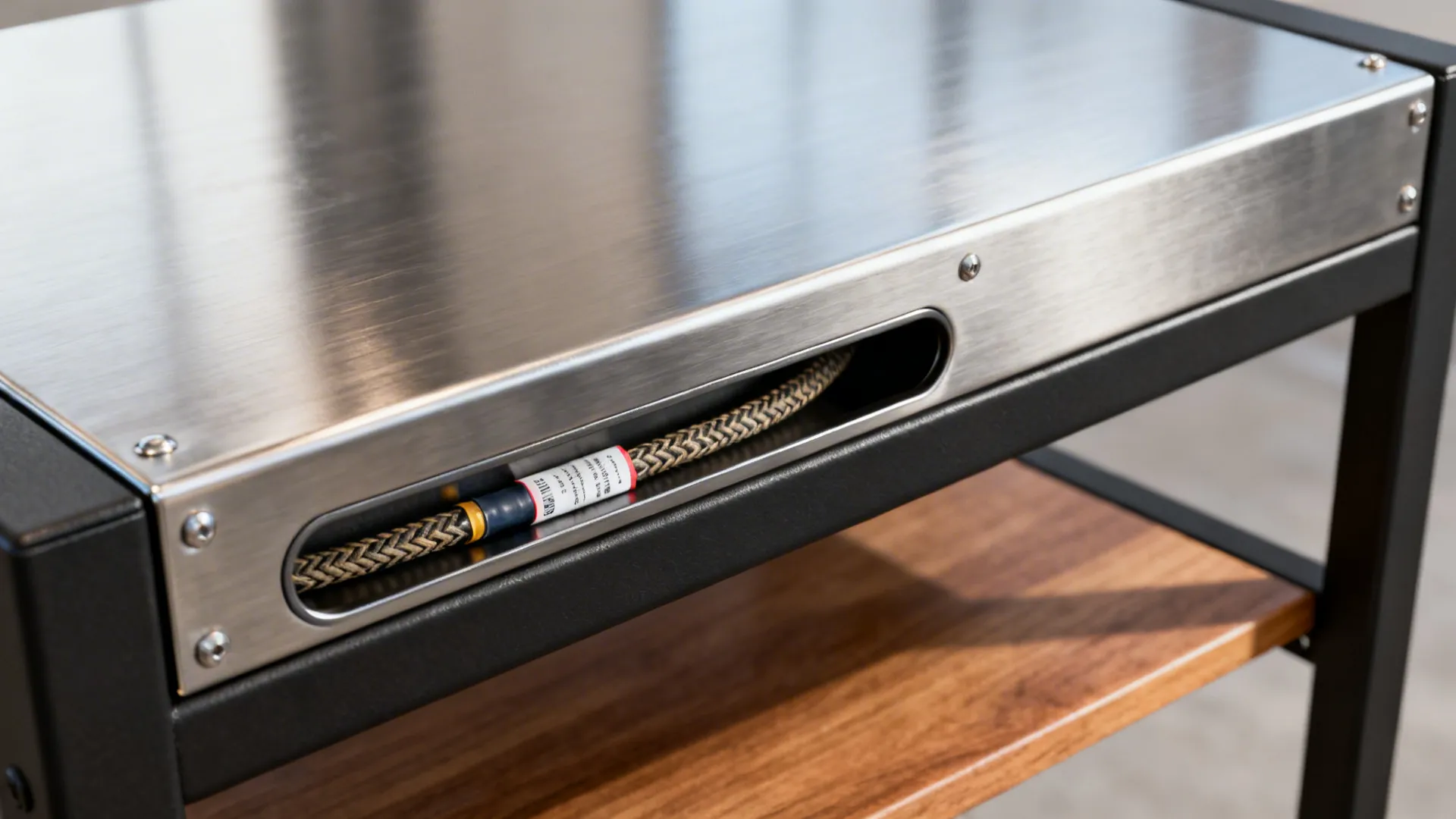 1) Minimalist Open Rack With Hidden Power Channel