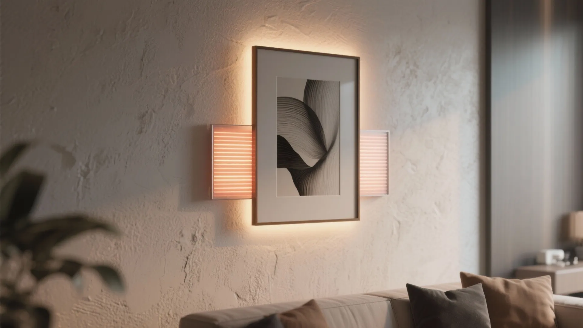 Design Inspiration 3: Low-profile radiant panels behind artwork