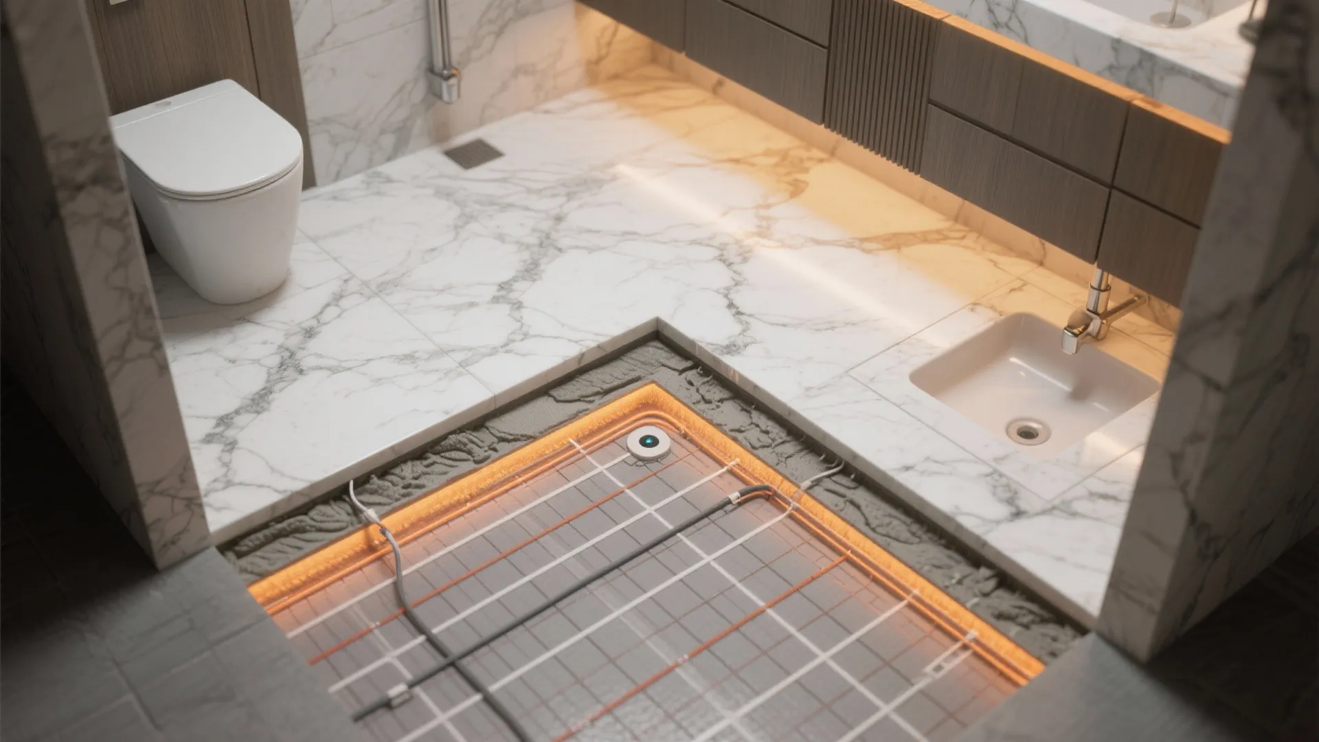 Radiant Heat Under Marble