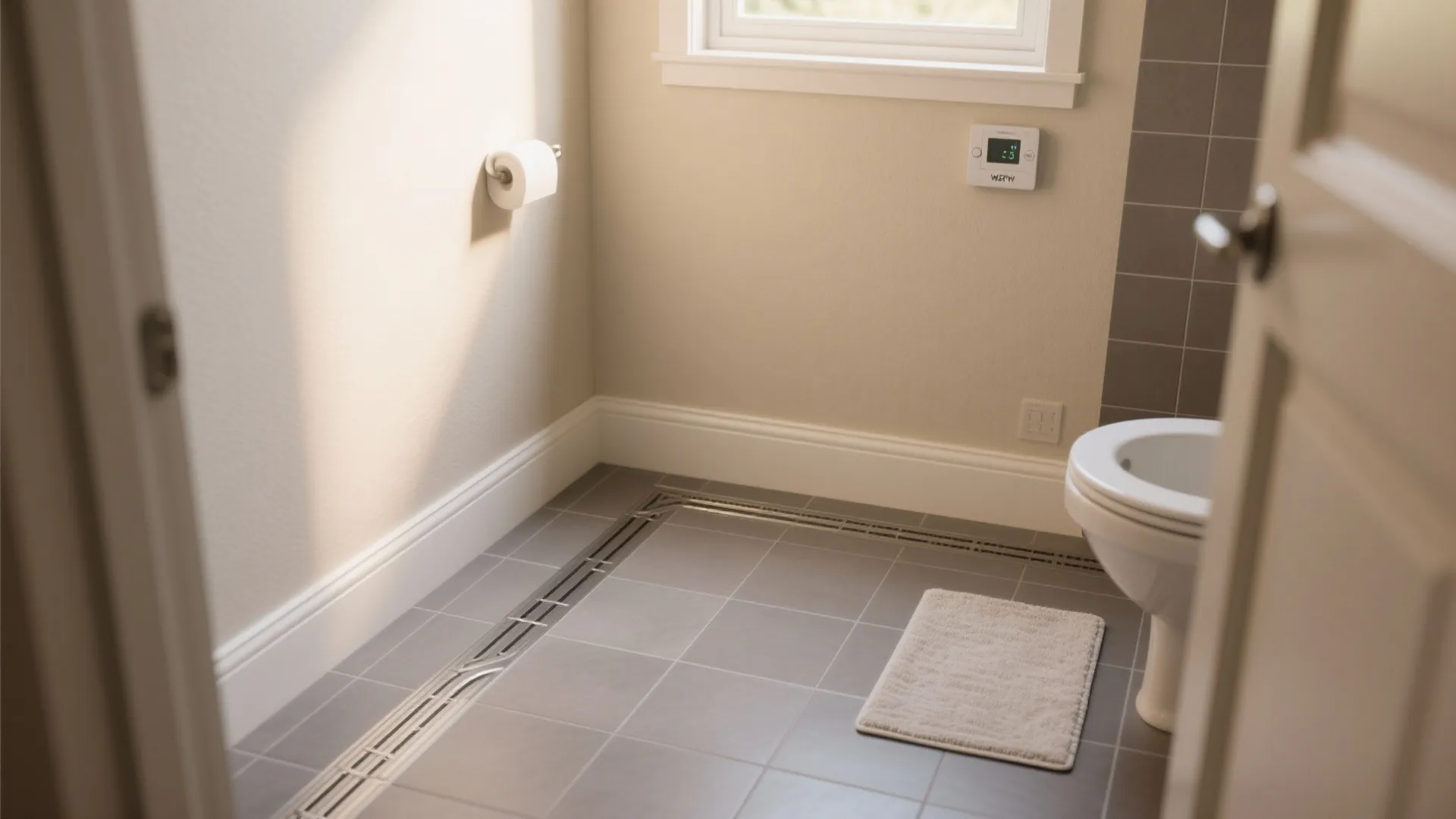 Heated Floors with Matte Textures for Comfort