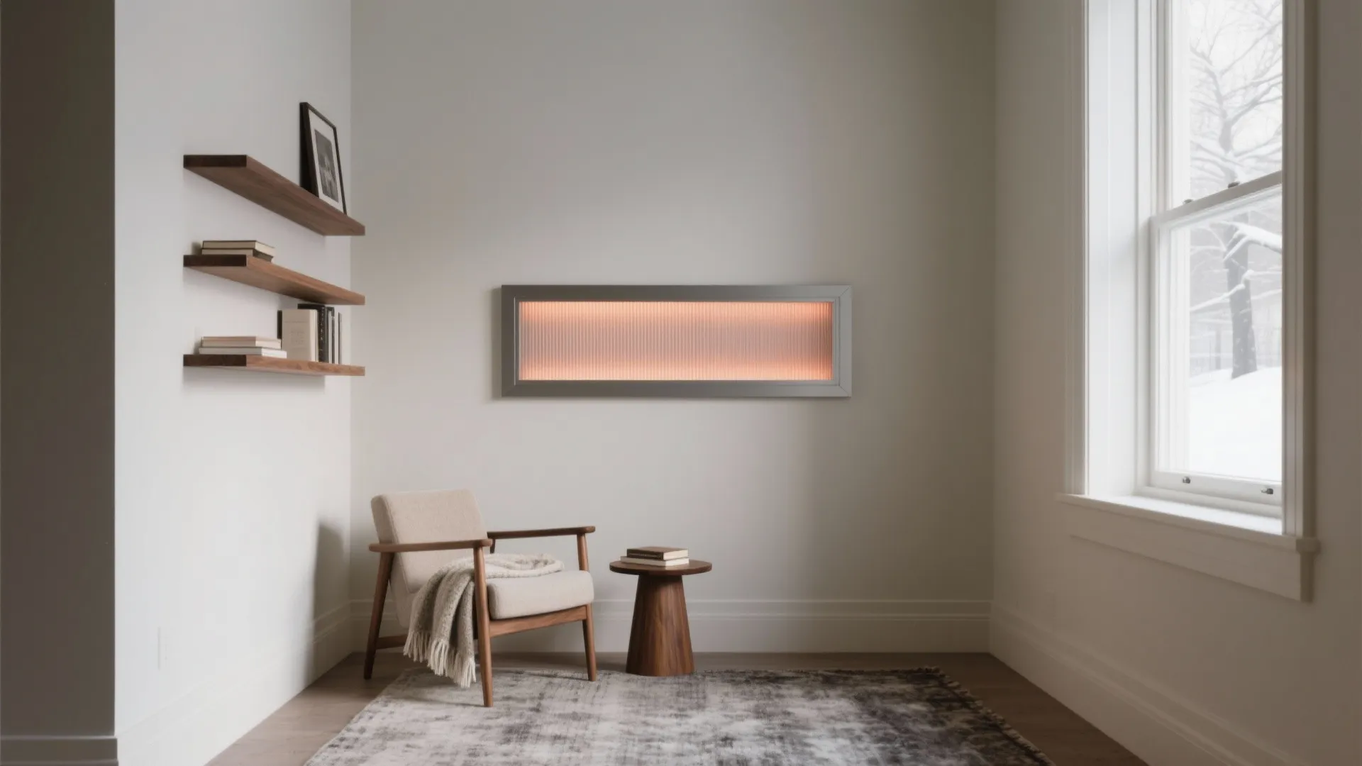 Radiant Panels on the Cold Wall