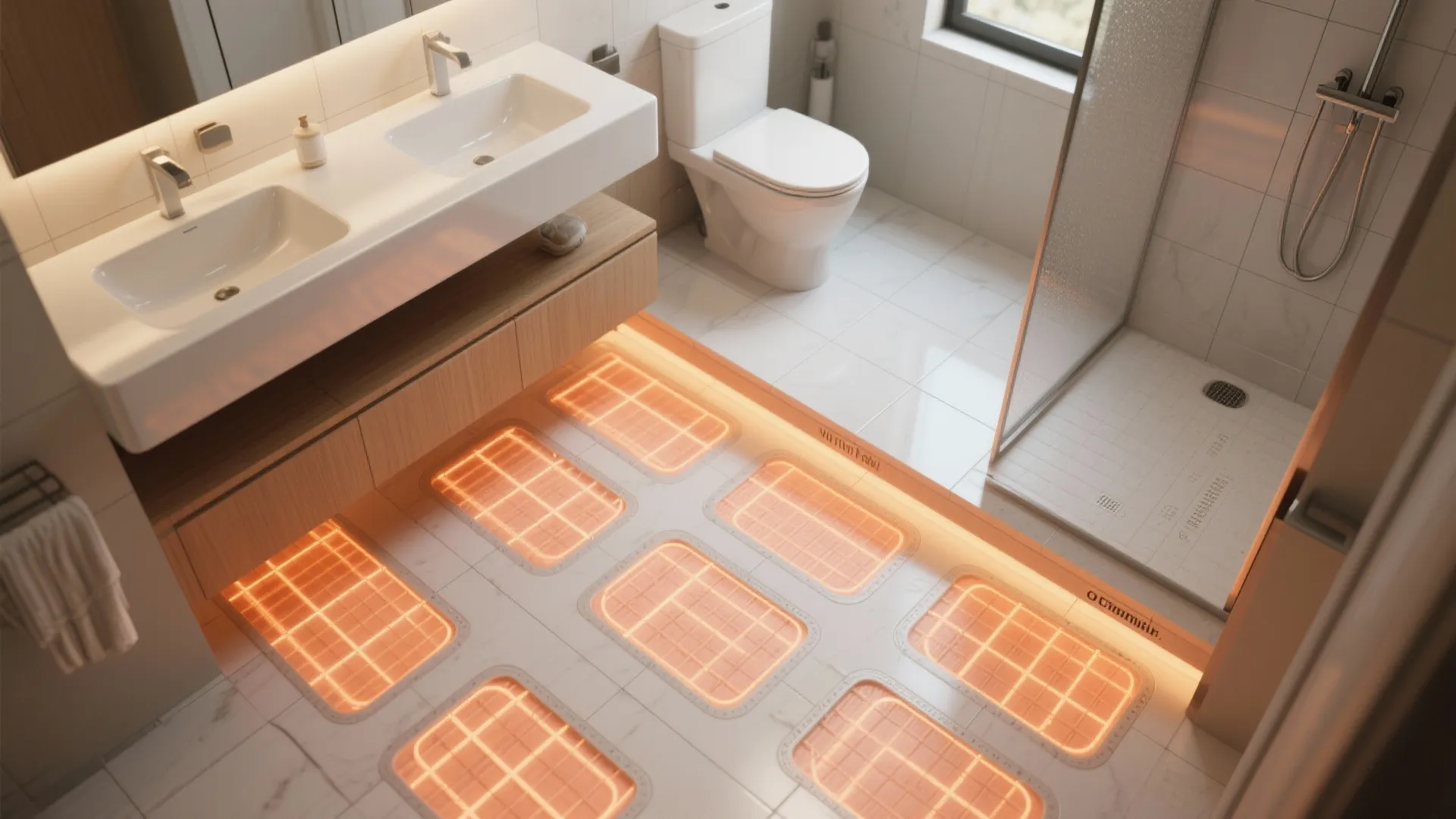 Radiant Heat Under Tile (Zoned for Comfort)