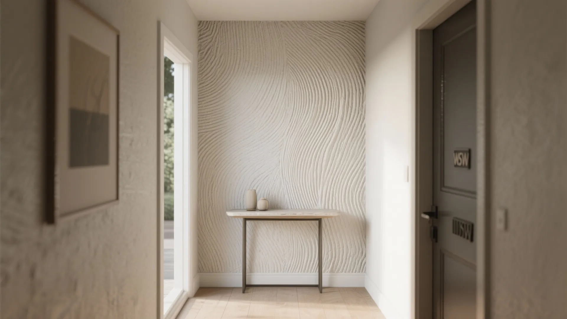 3. Rag-rolling or comb textures to add movement without color change