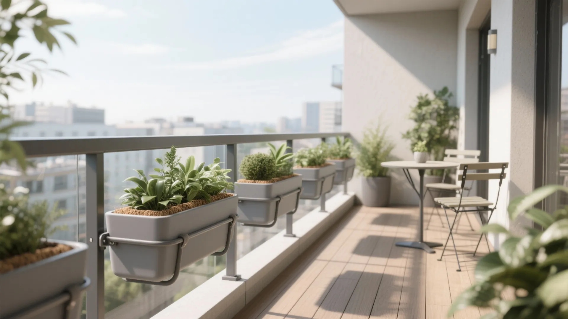 Railing Containers That Keep Weight Low