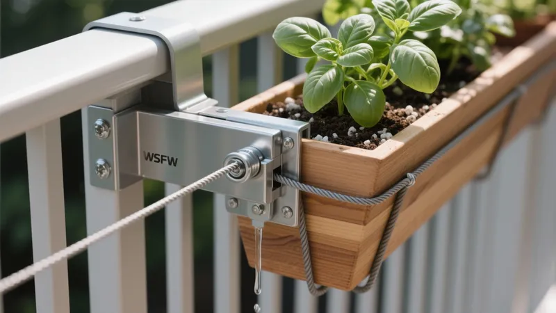 Balcony Herb Garden with Self-Watering System