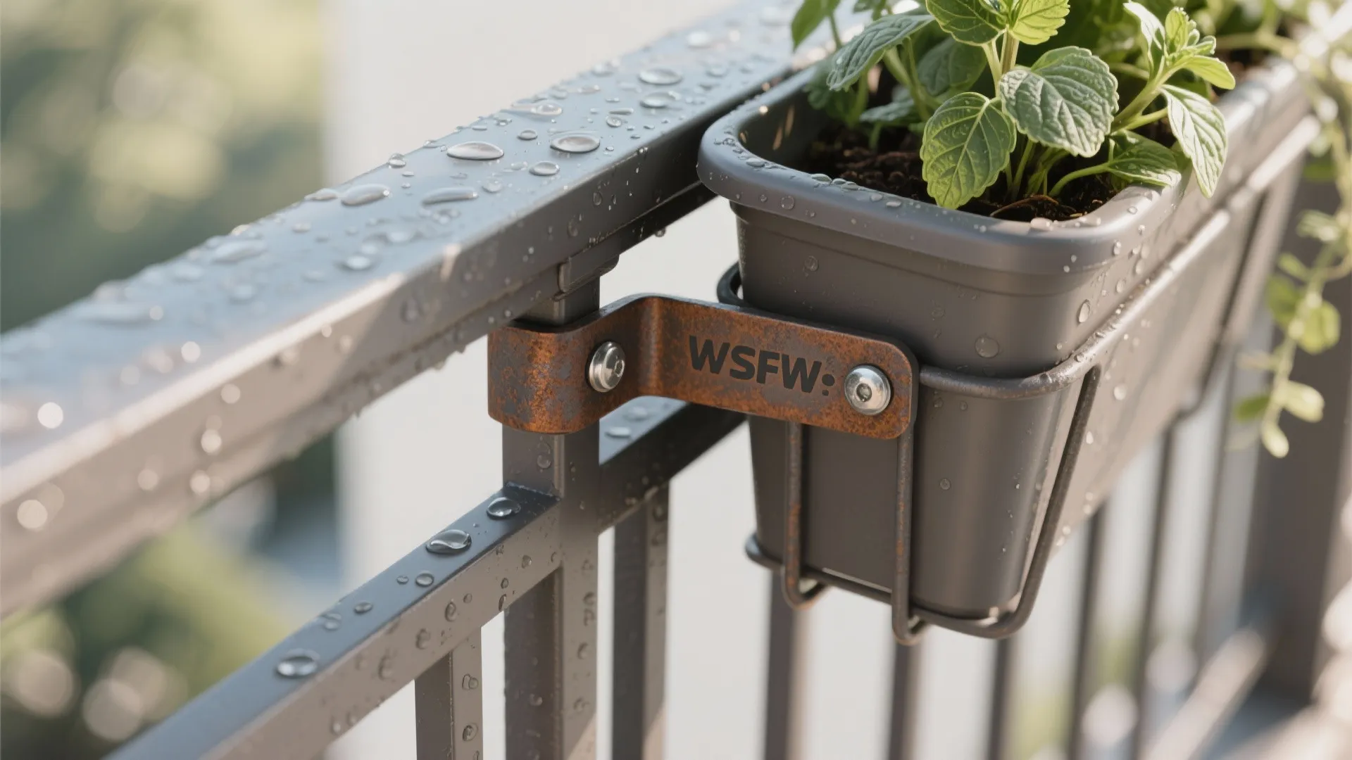 Minimalist Rail Planters + Vertical Greens