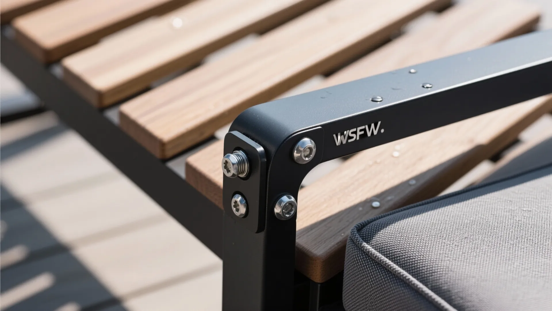 Minimalist rail-hugging furniture