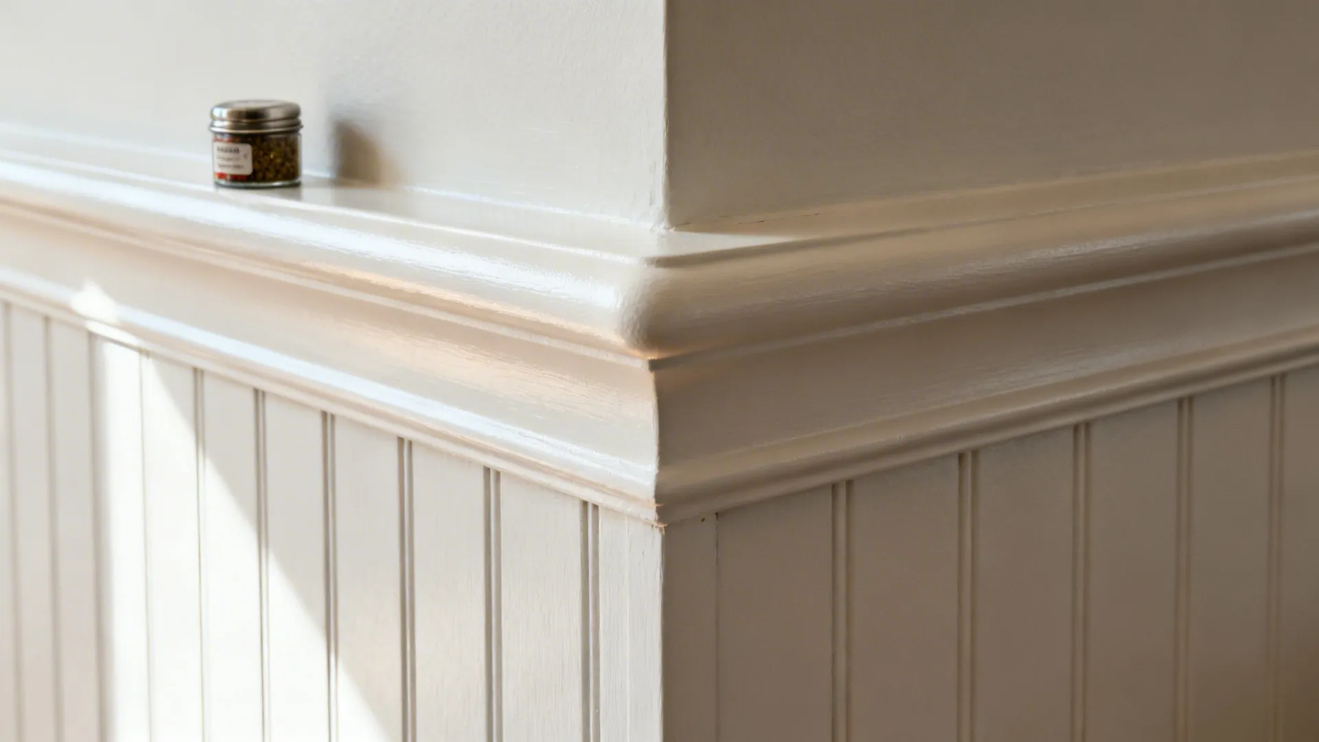 2) Half-height beadboard with a durable rail cap