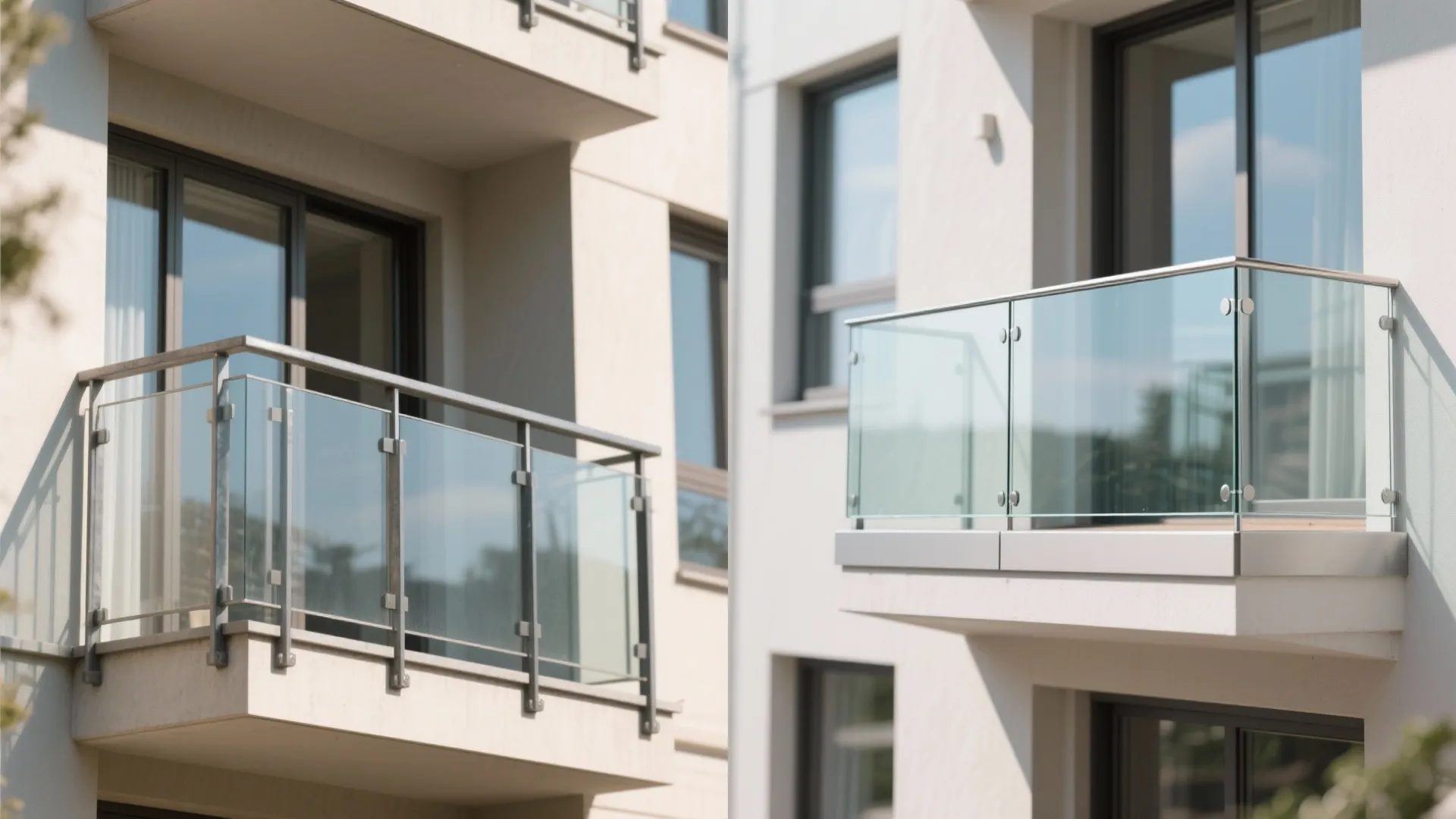 Glass balustrade for openness and light