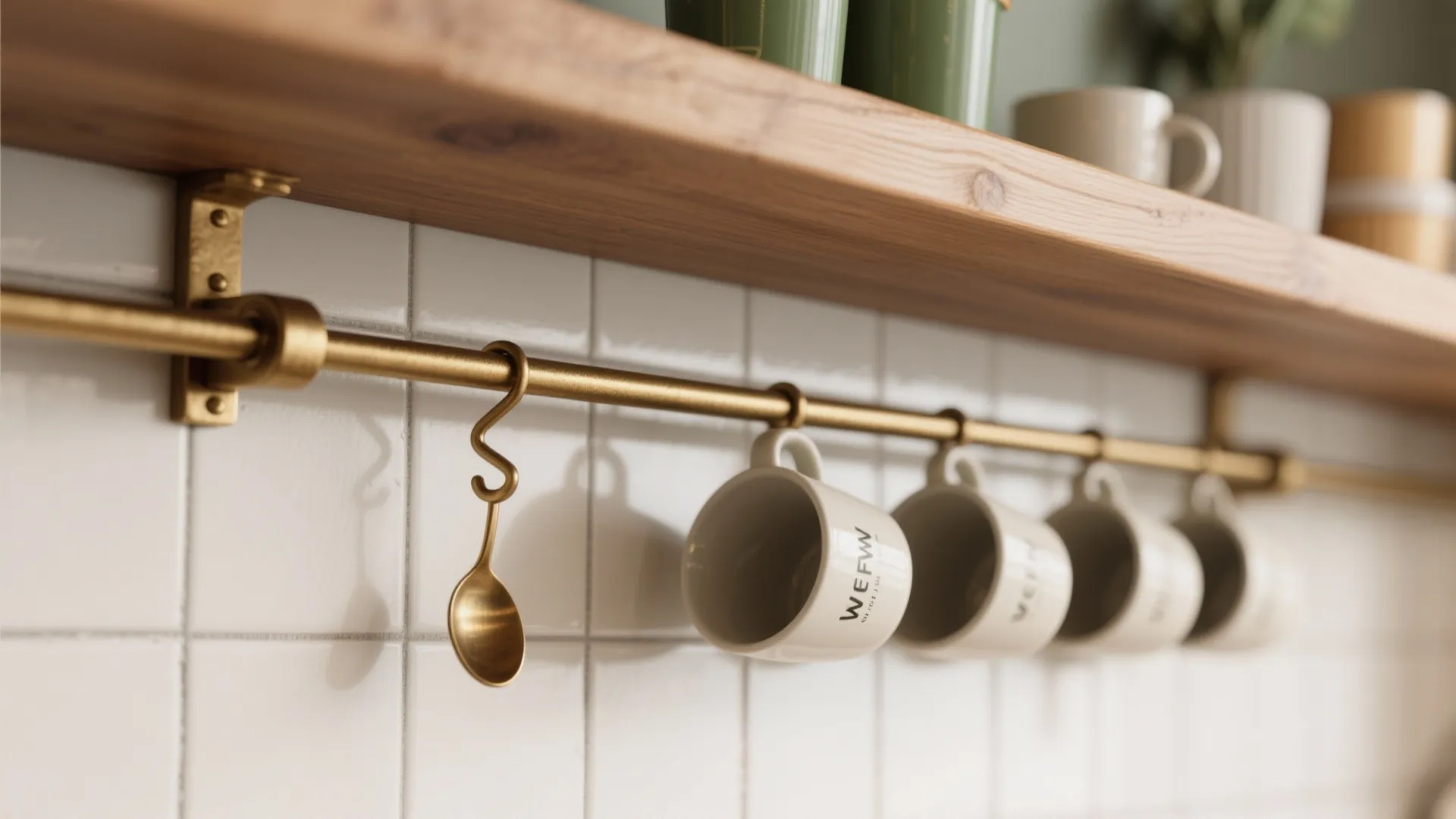 Idea 2: Under-Shelf Rails & Hooks