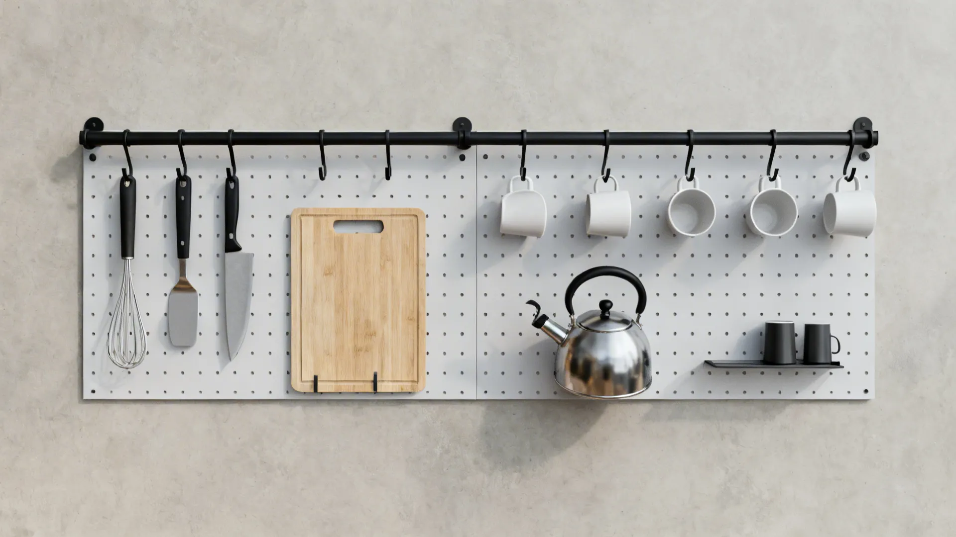 Functional Pegboards and Rail Systems
