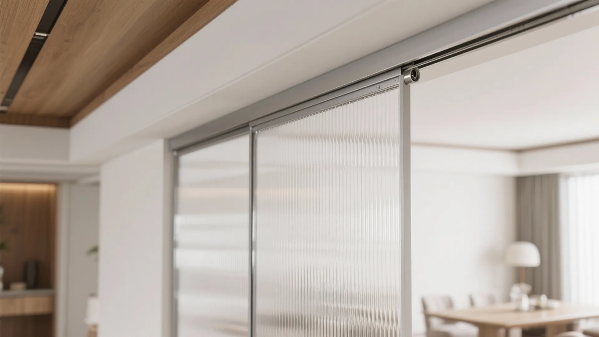 Open-plan living–dining with sliding flexibility