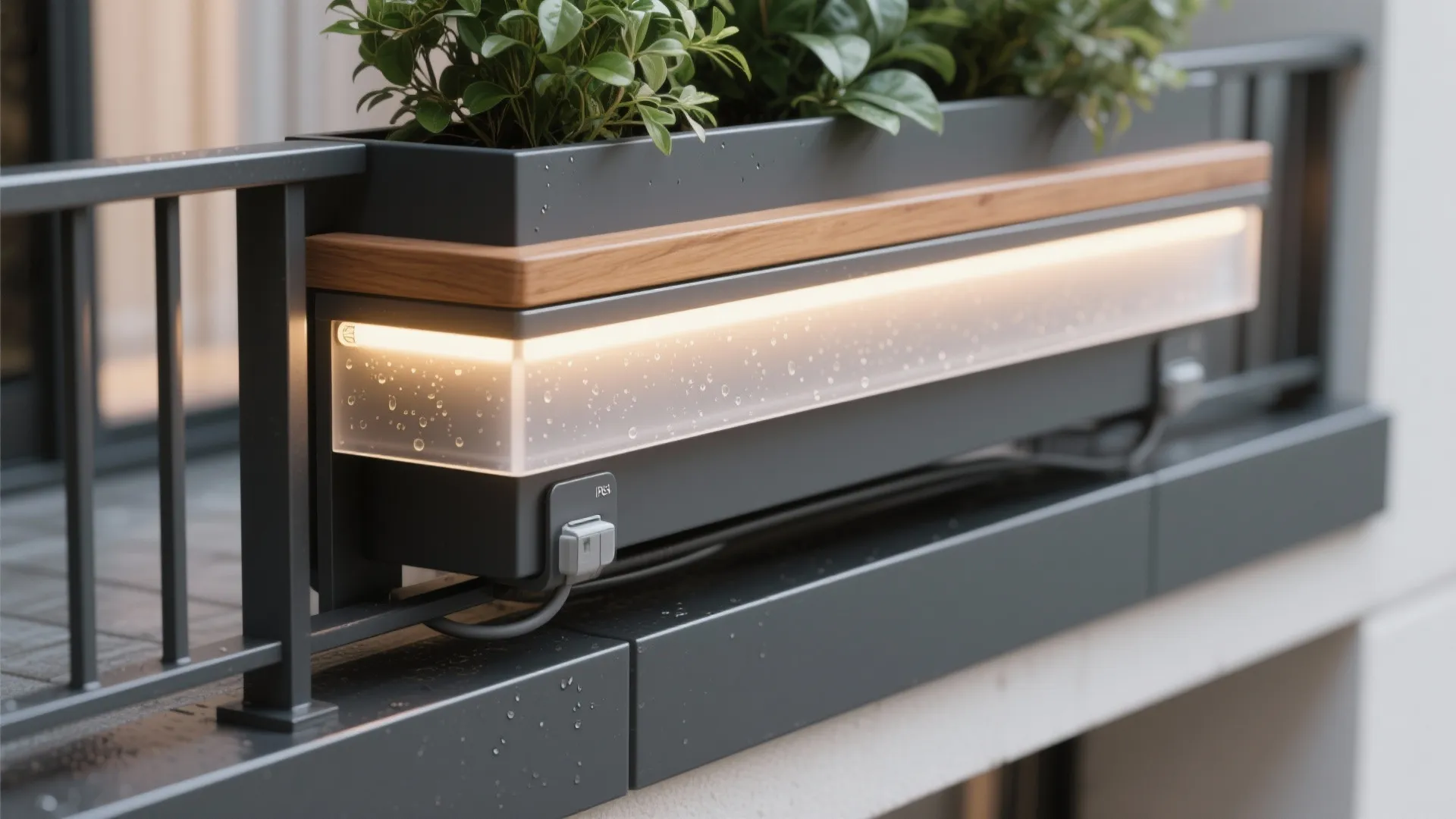 Integrated Rail + Planter Lighting For Space-Saving Shine