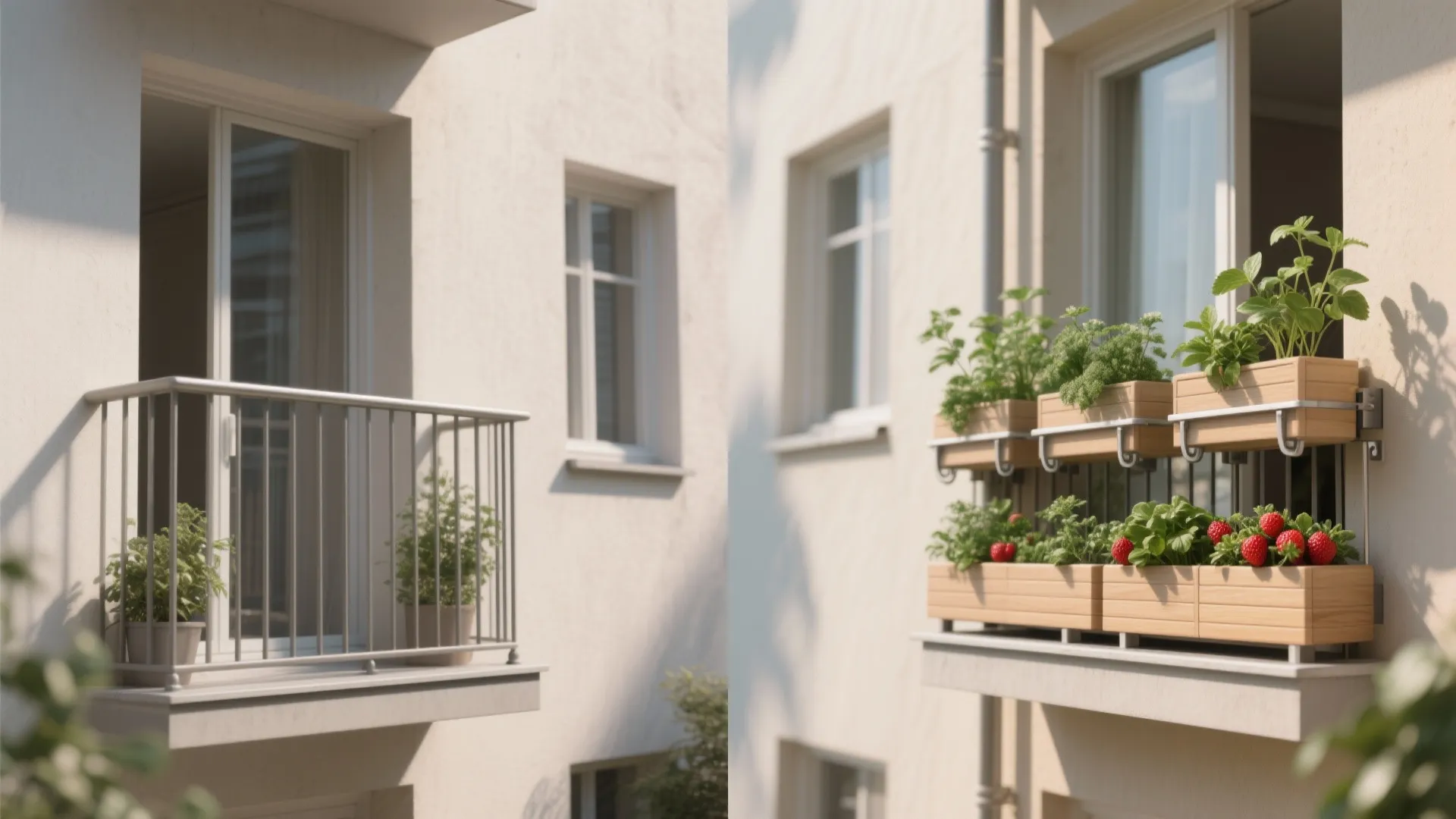 1) Modular Rail Planters That Click and Grow