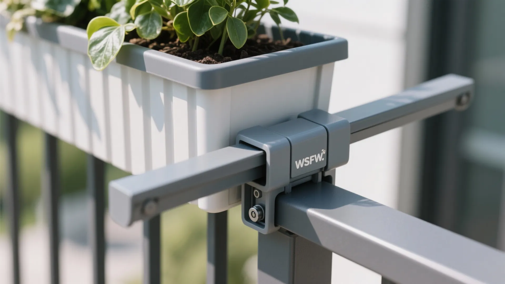Modular Rail Planters That Click and Stack