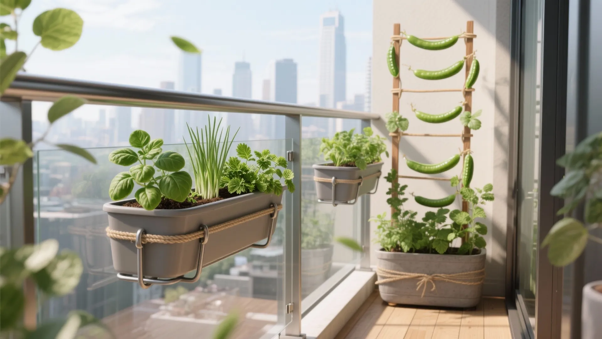 Edible rail planters & compact trellises (grow what you’ll actually eat)
