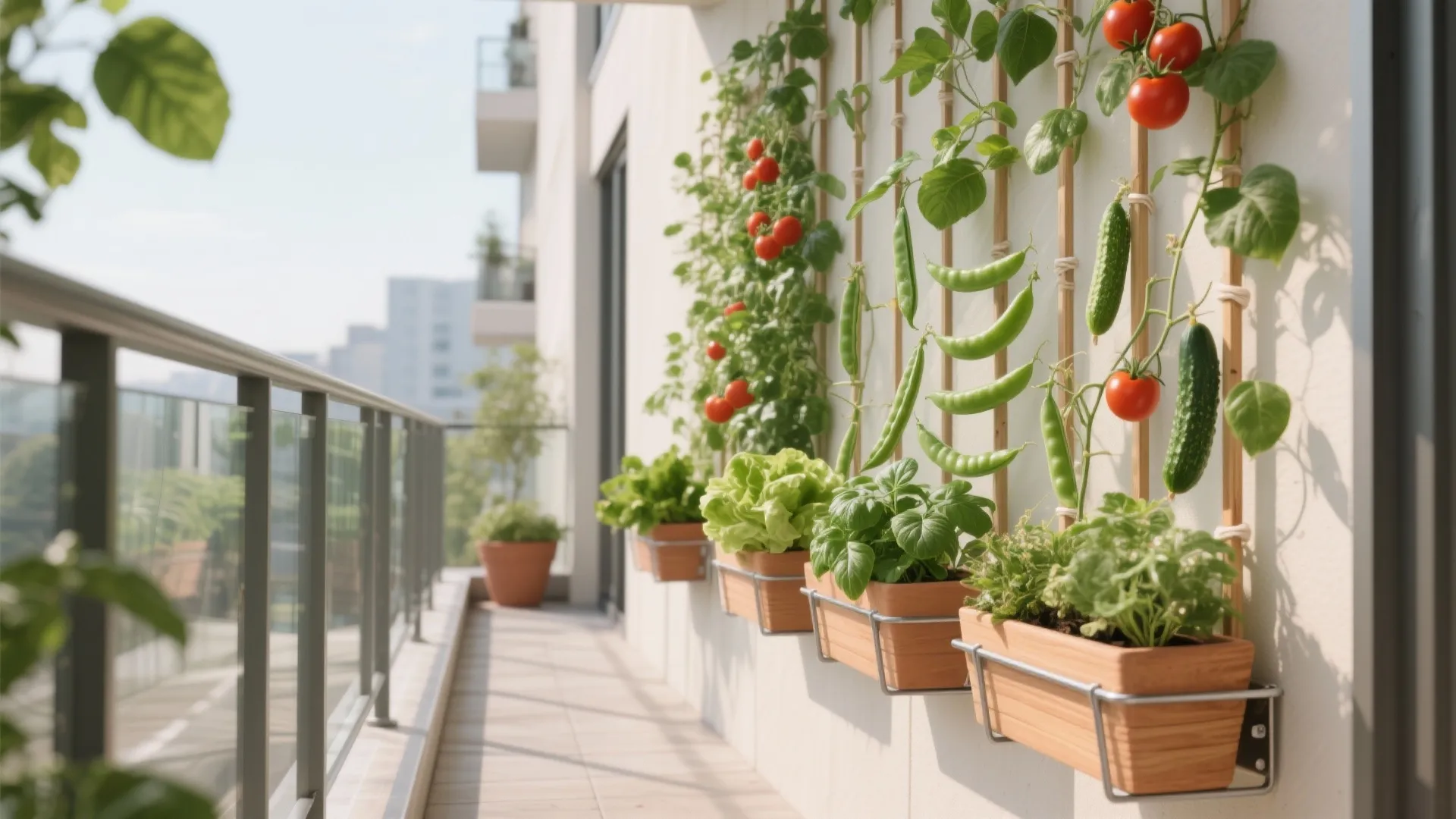 Vertical rail planters and trellises