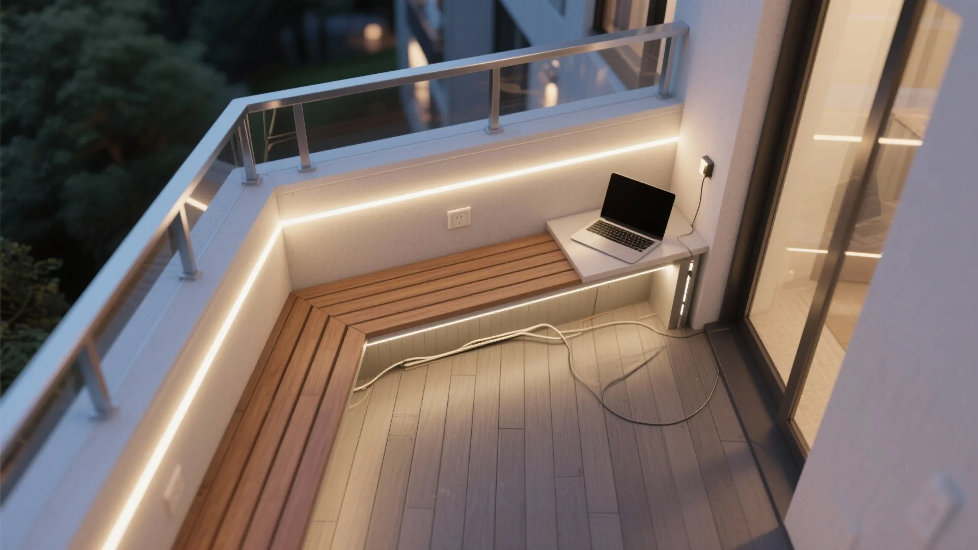 Balustrade LED Strips and Under-Bench Task Light