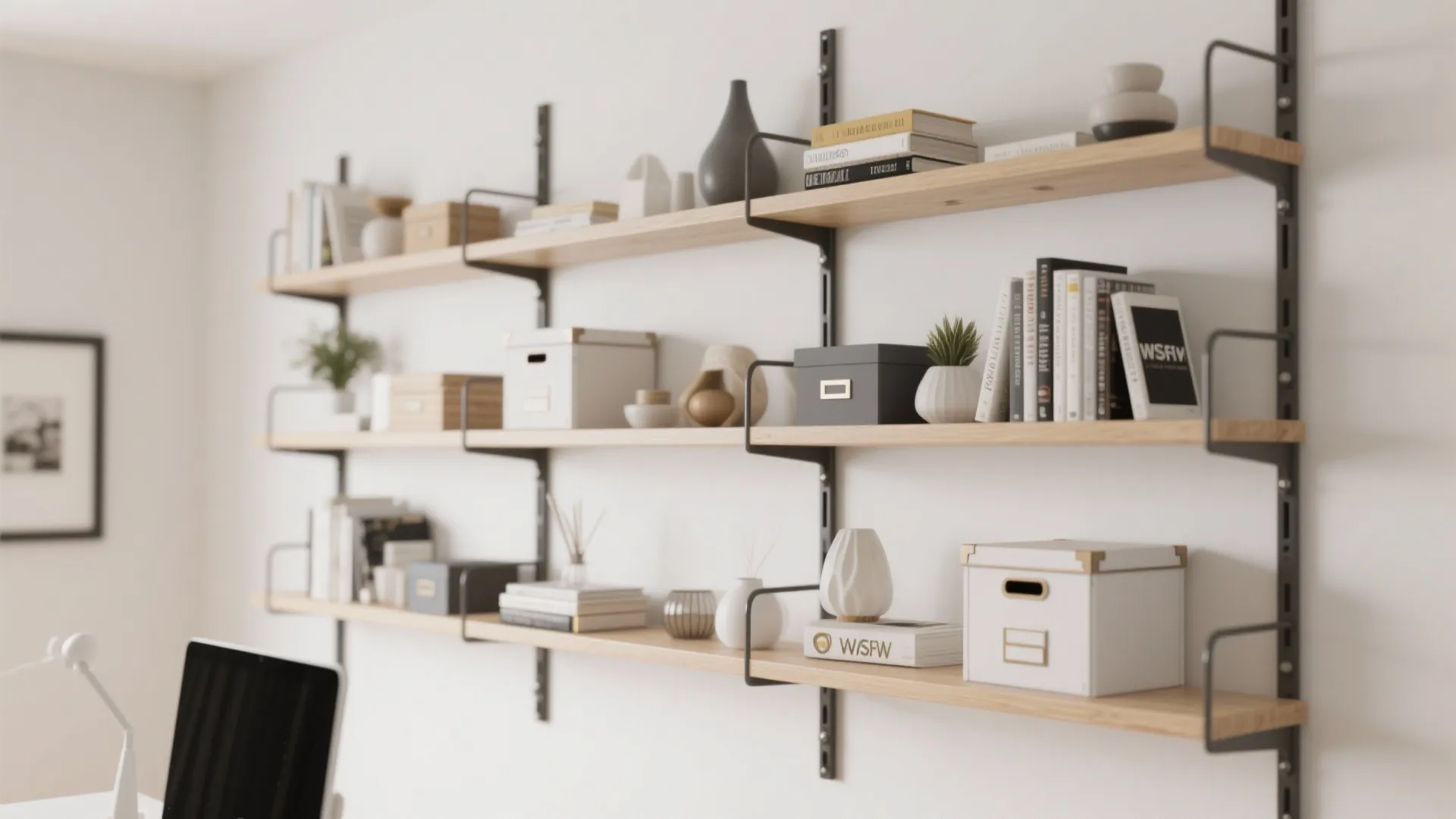 6. Rail System Shelving