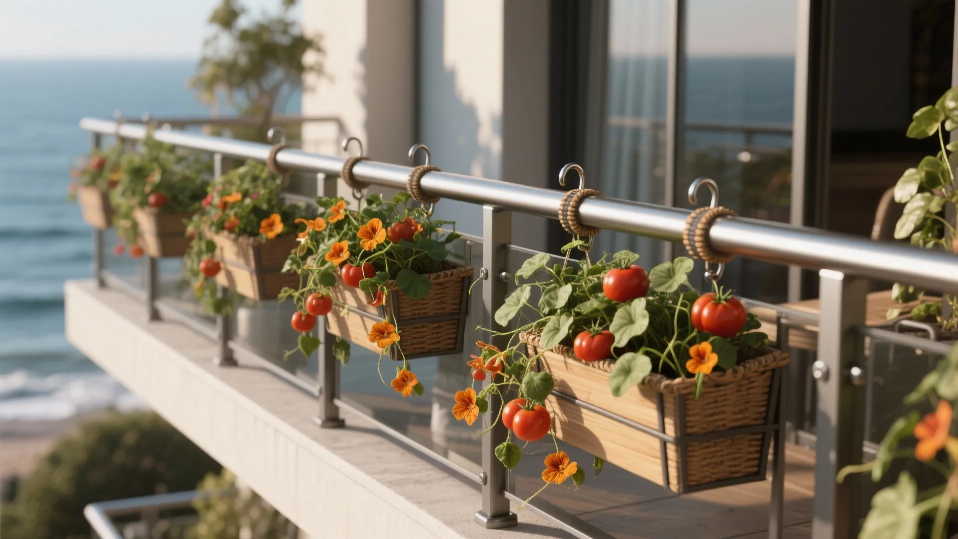 3. Use railing systems and hanging solutions — but plan first