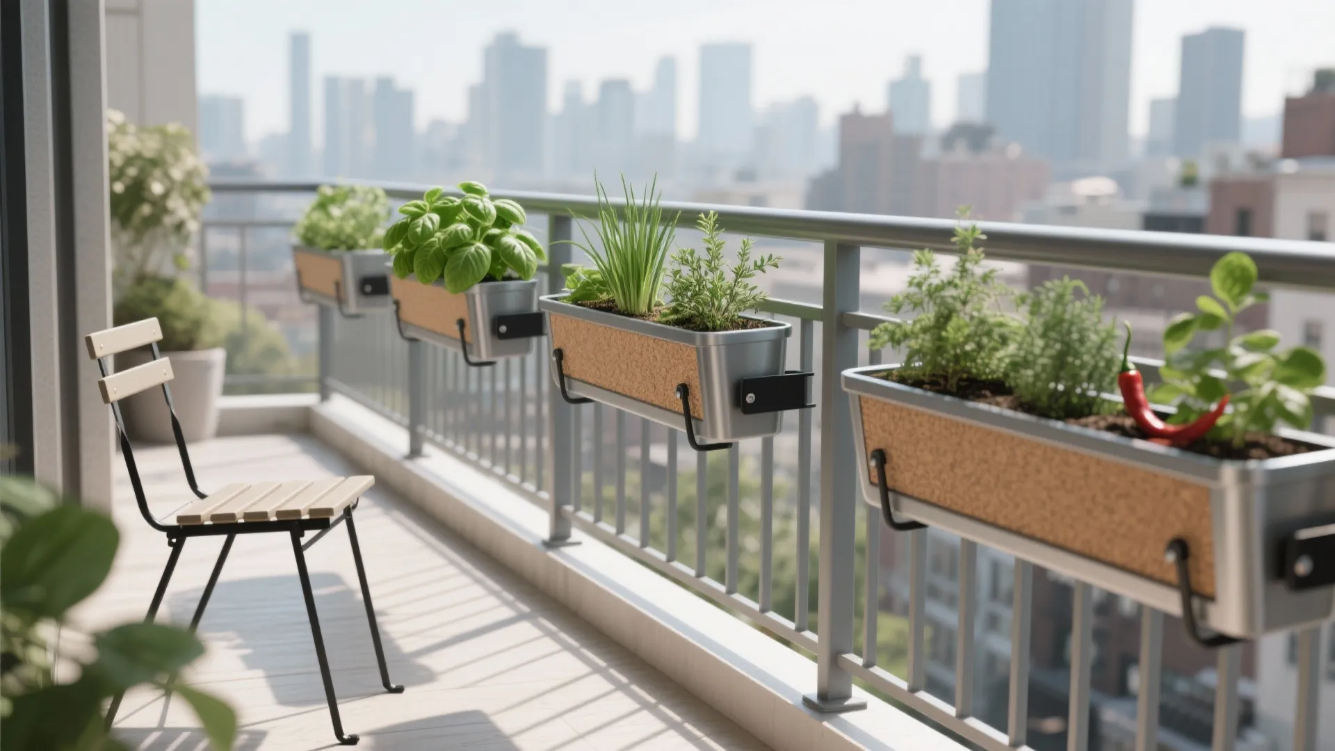 Railing Planters + Slim Troughs