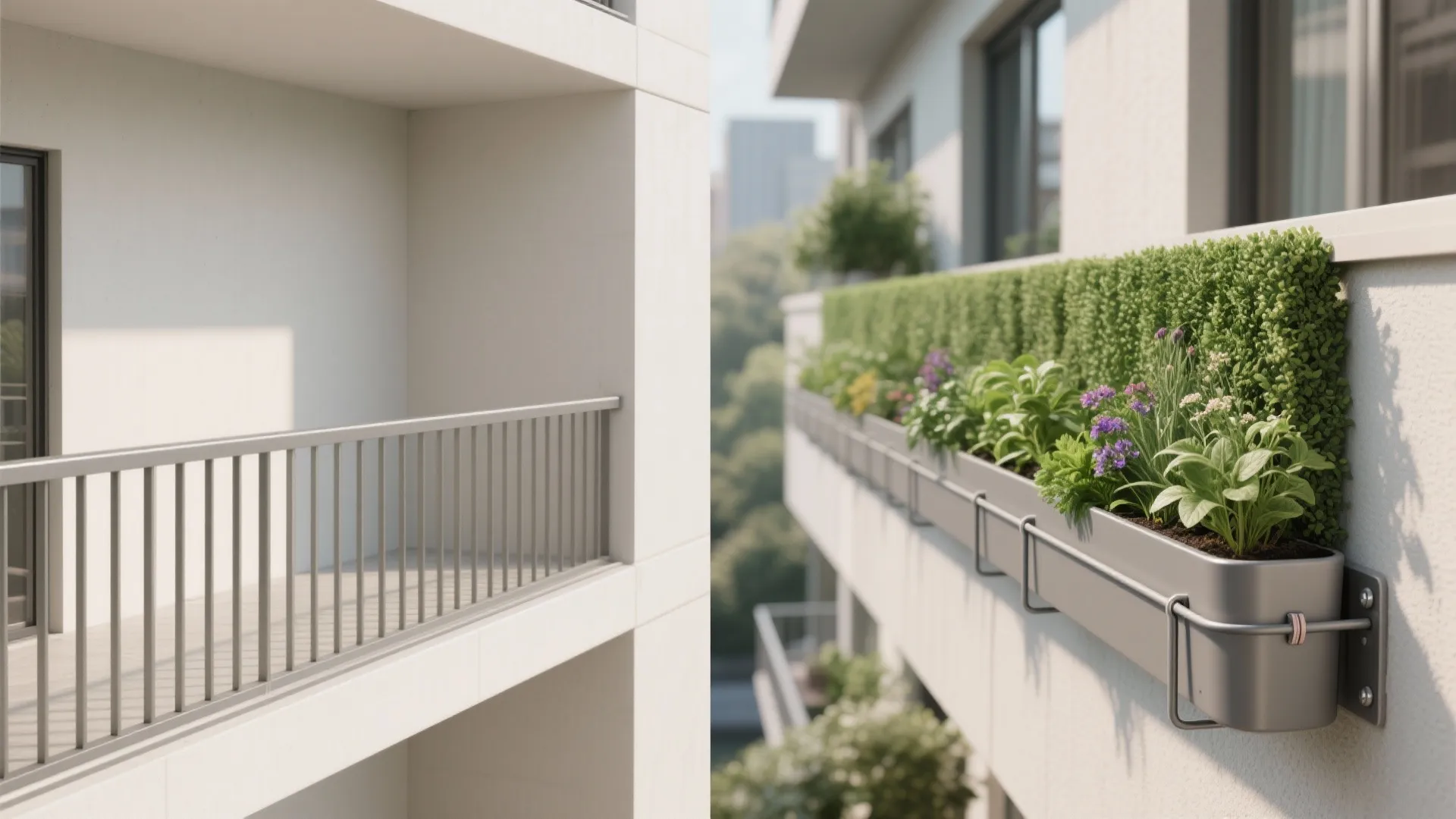 Modular Planters and Railing-Safe Containers