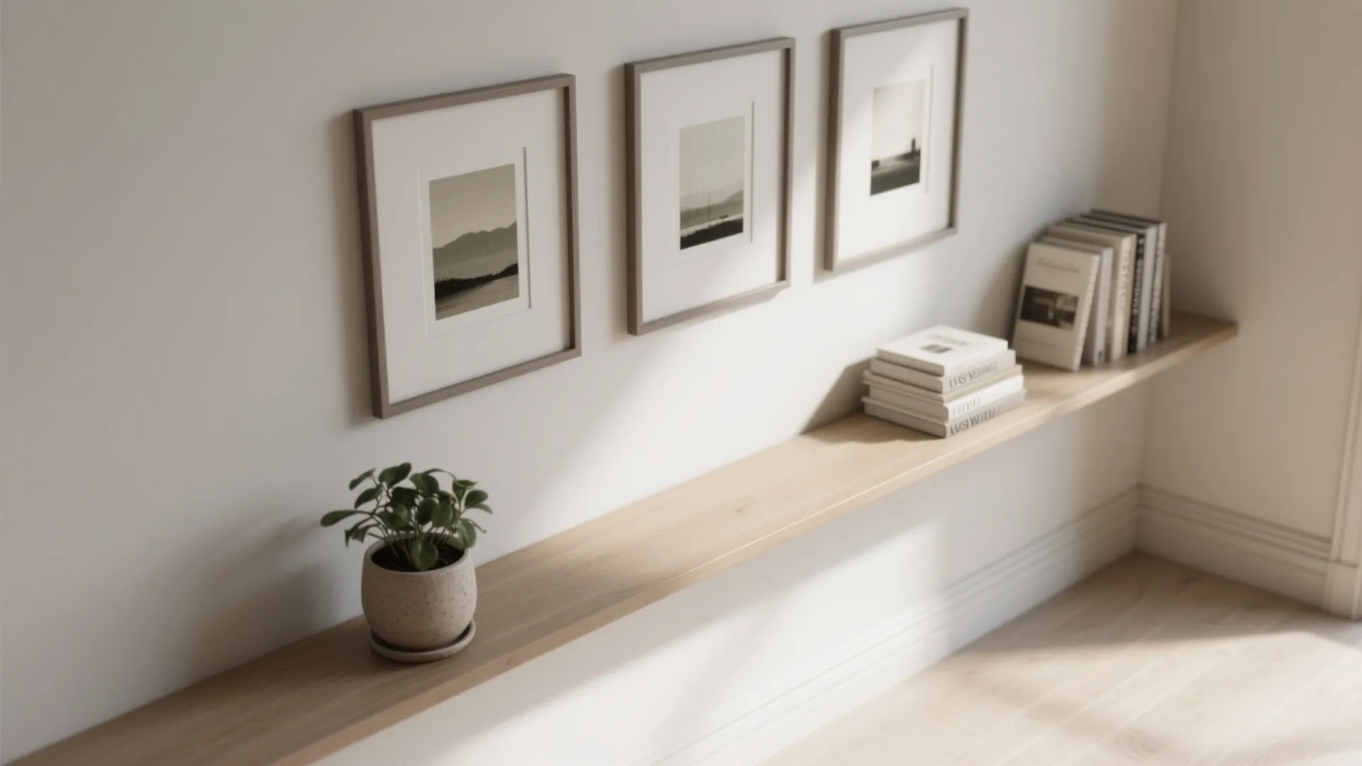 4. Picture rails and ledges for flexible styling