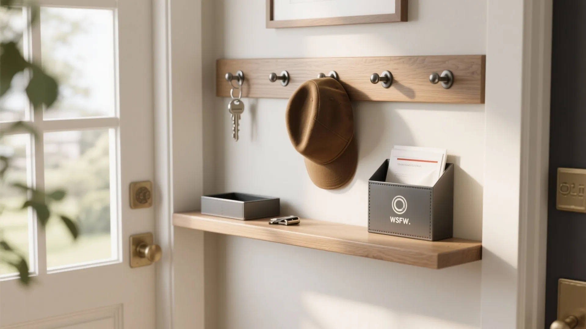 4. Shallow rails and ledges with multi-use hooks