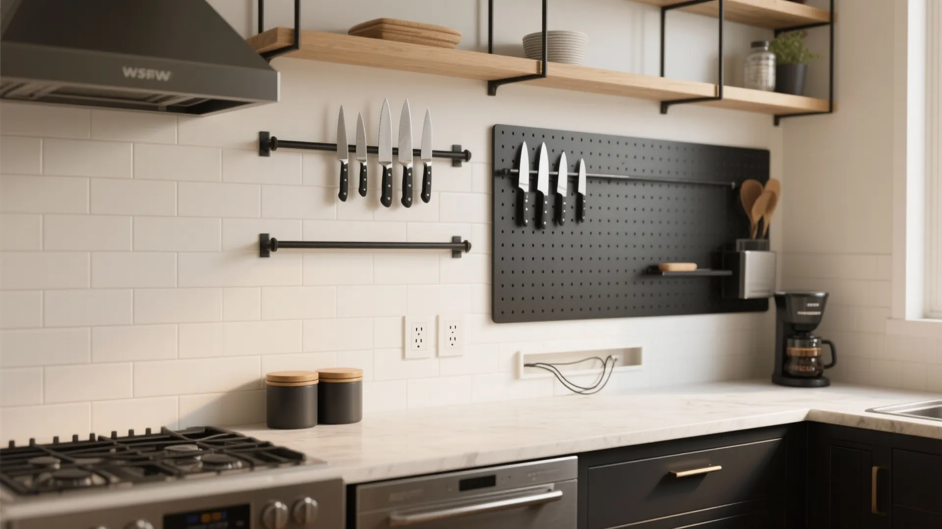 Idea 3: Vertical utility rails that actually look good