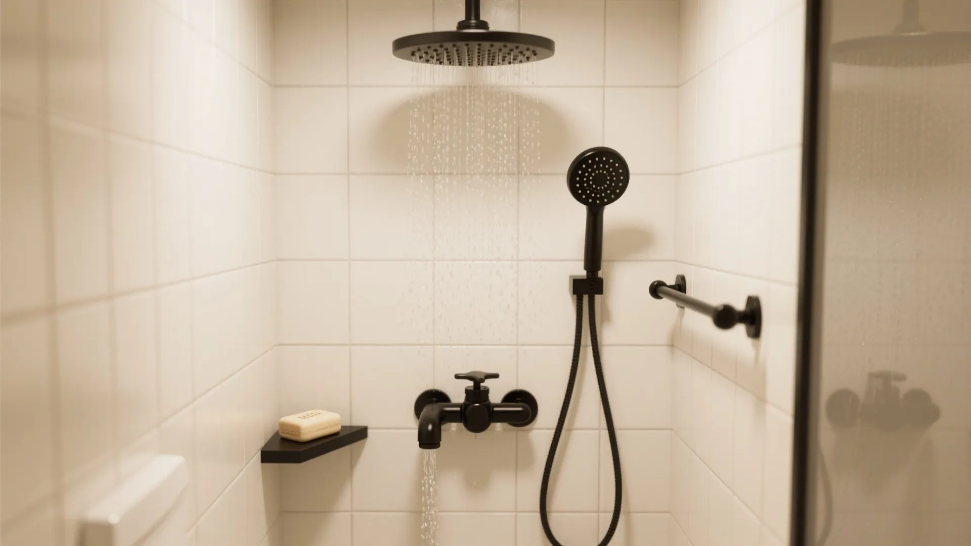 2) Thermostatic Rain + Handheld Combo