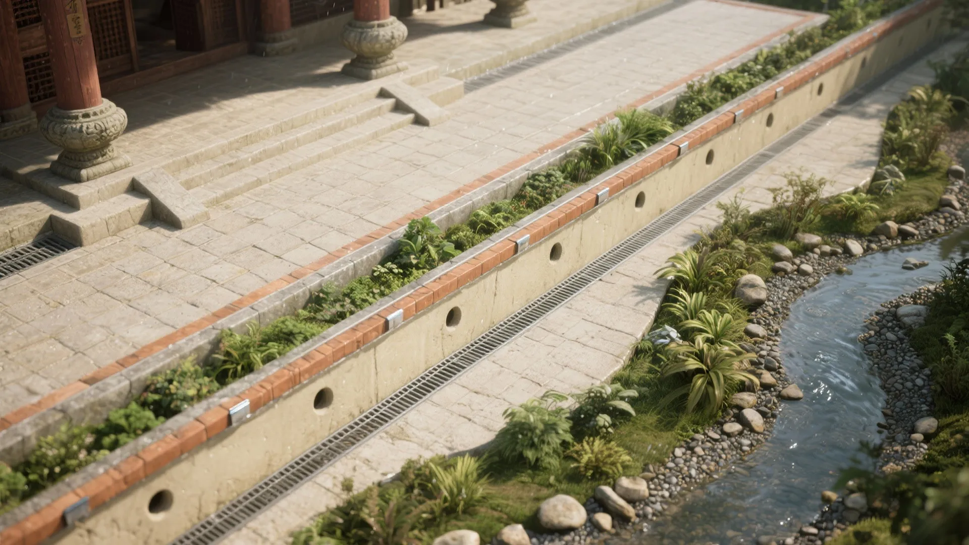 Integrated Greenery and Rain-Friendly Detailing