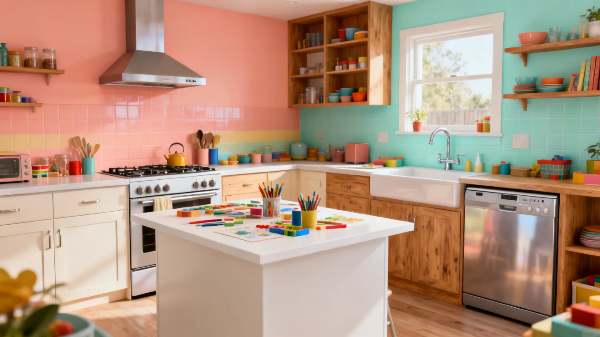 Rainbow Zoning with Wipe-Clean Surfaces