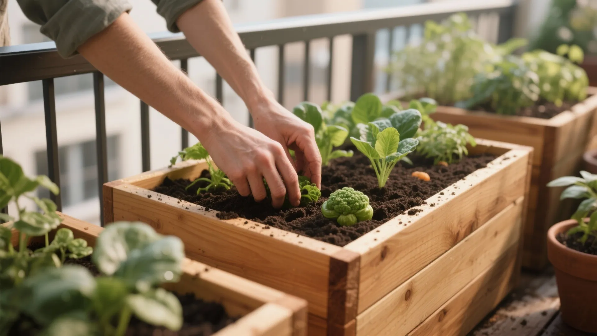 4. Raised Beds in Boxes (Mini Beds)