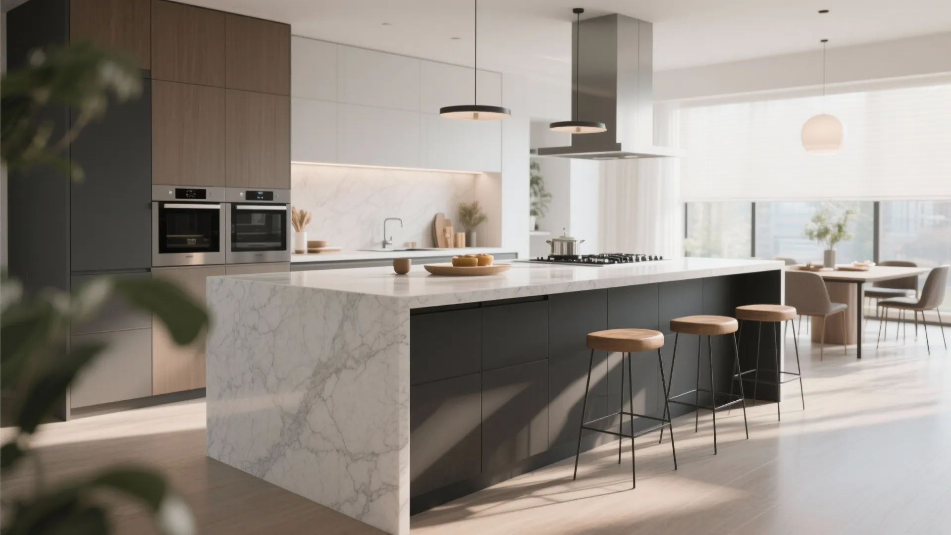 9. Raised Breakfast Counter