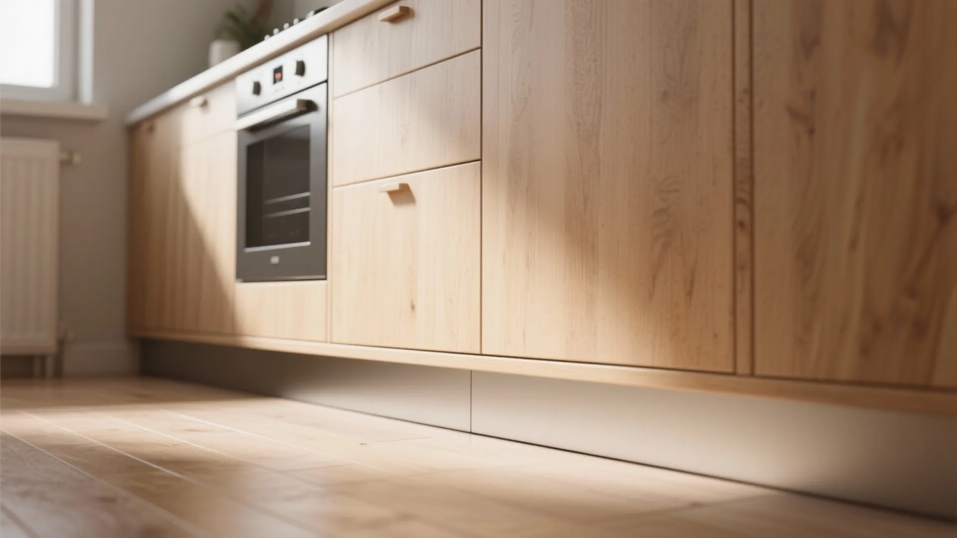 1. Seal and elevate storage with raised cabinets