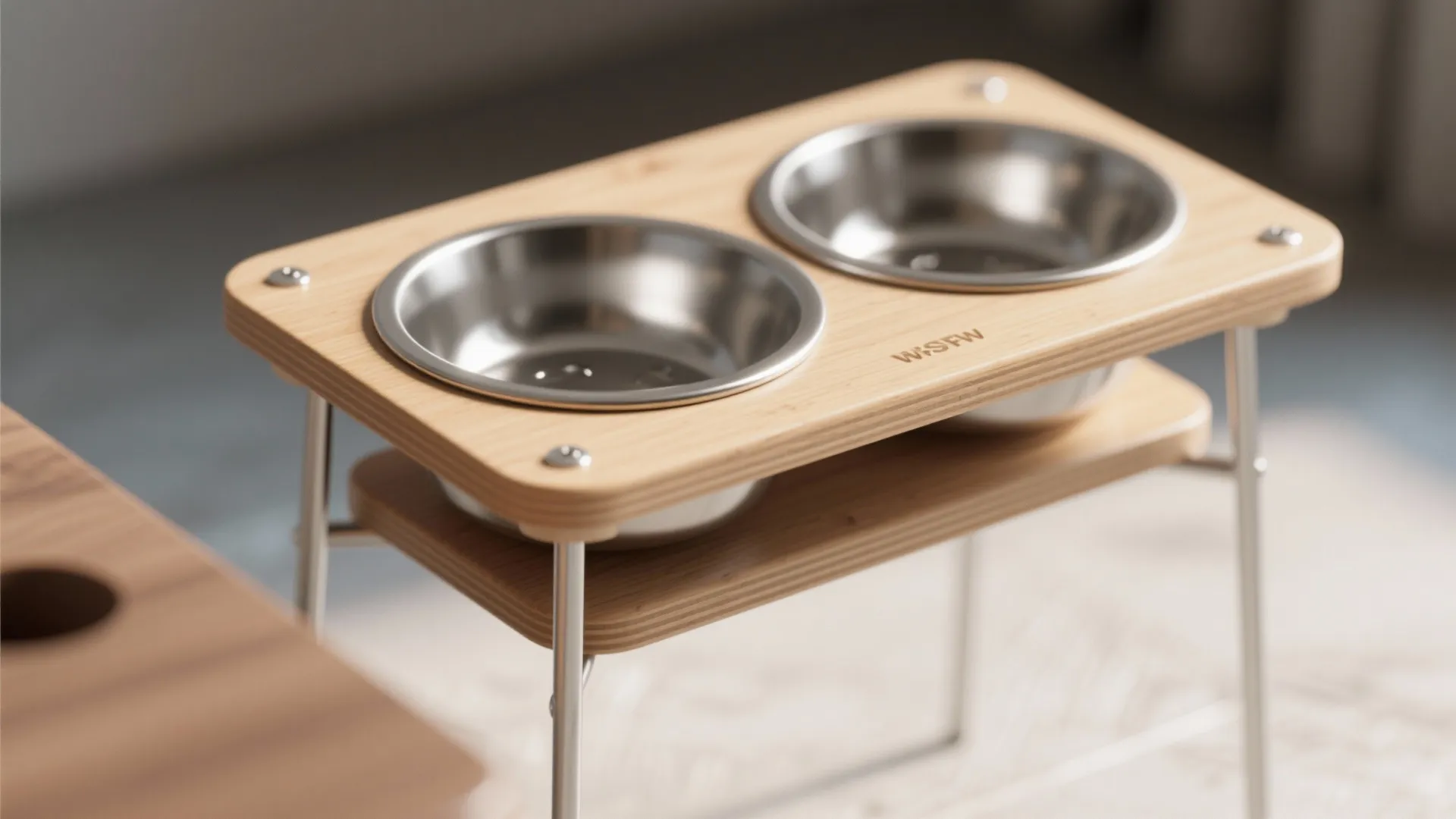 4. Raised, removable feeding stations