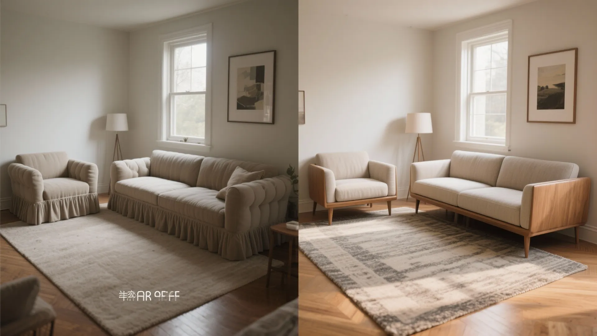 Low-Profile Sofas With Raised Legs