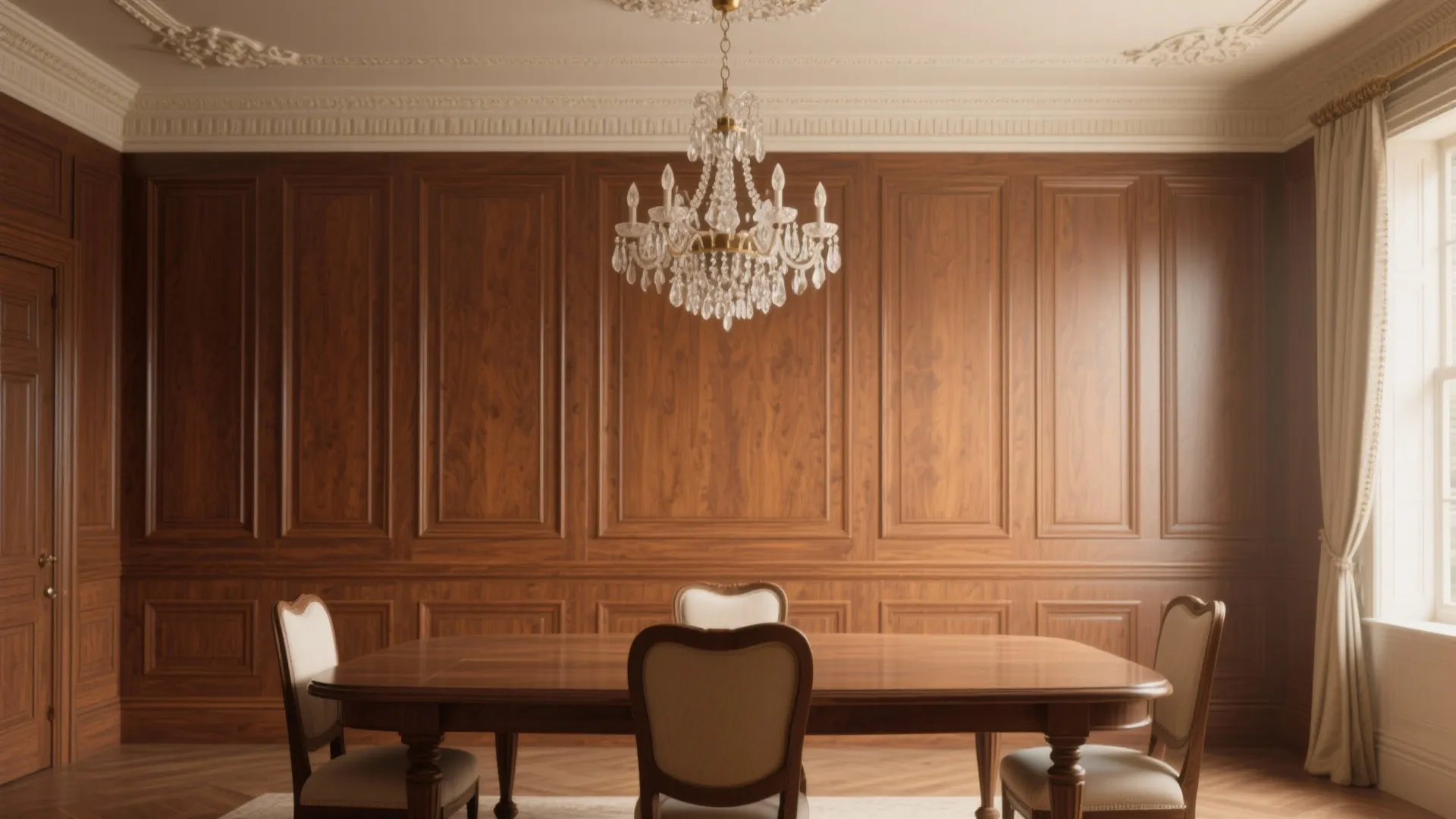1. Classic Raised-Panel Wainscoting