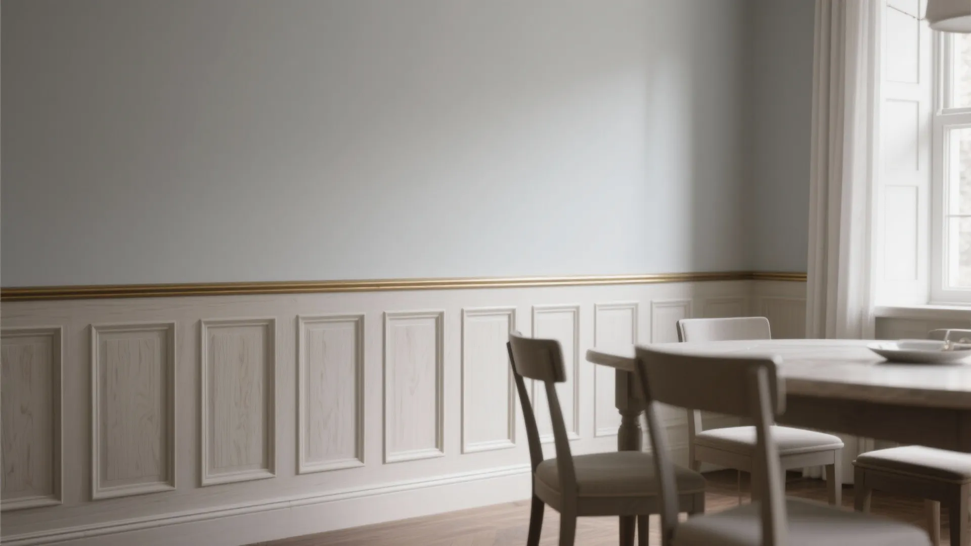 Classic Raised Panels with Chair Rail