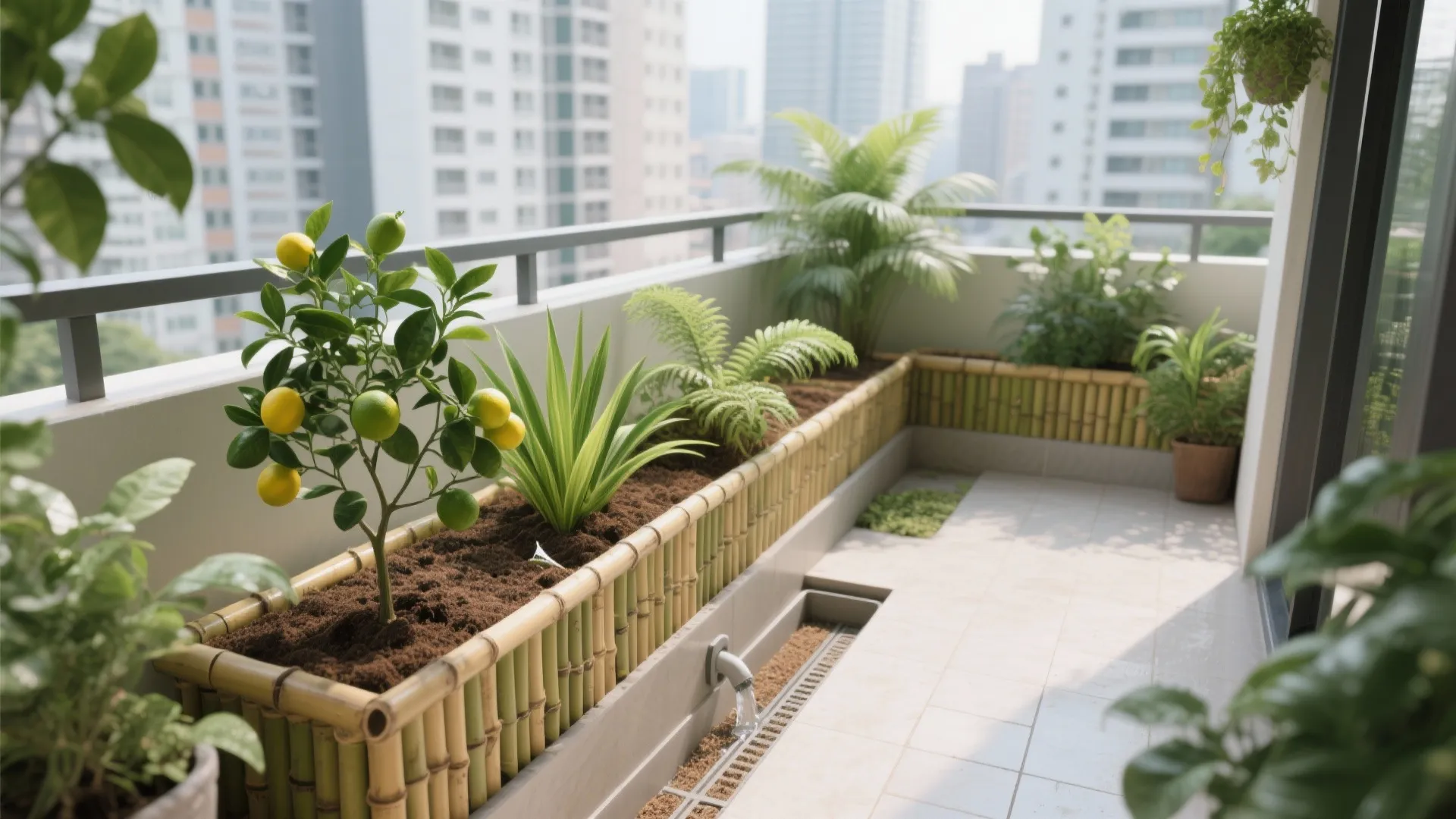 Raised Planters and Native Greens